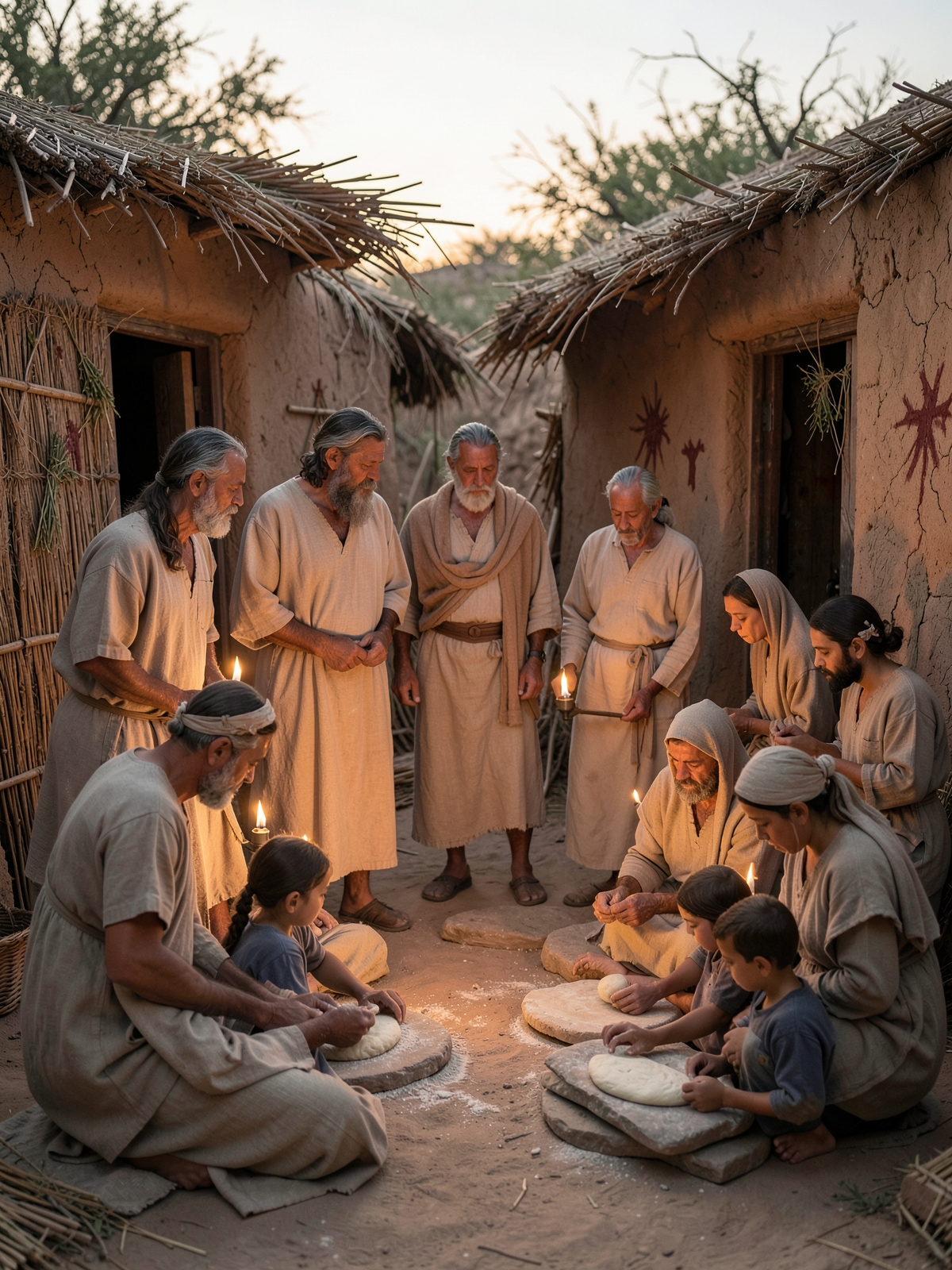 The feast is established and Israel’s elders prepare — SacraScenes visual interpretation