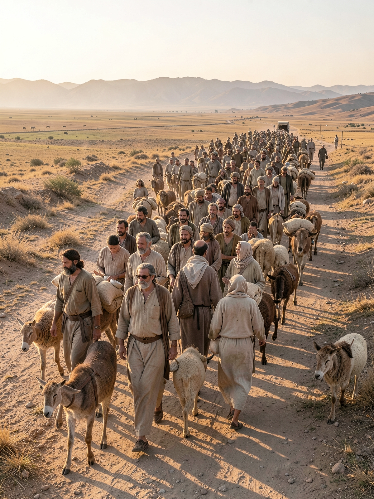 Israel departs from Egypt and Passover rules are preserved — SacraScenes visual interpretation