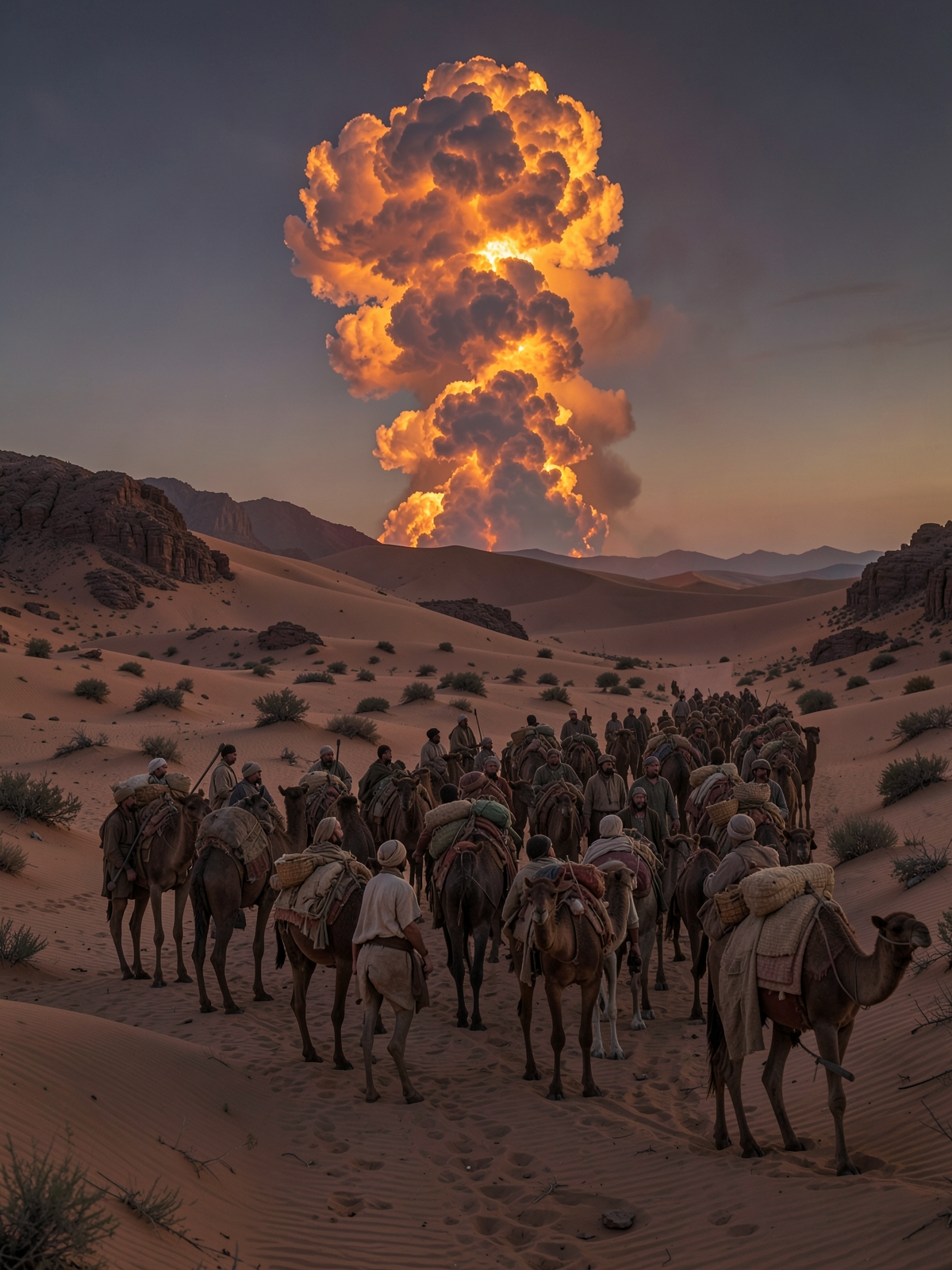 The pillar leads Israel by day and night — SacraScenes visual interpretation