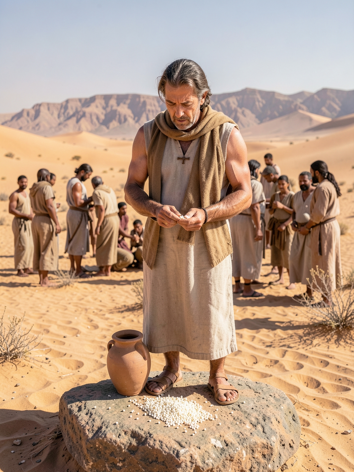 Manna is named and a portion is kept as a memorial — SacraScenes visual interpretation