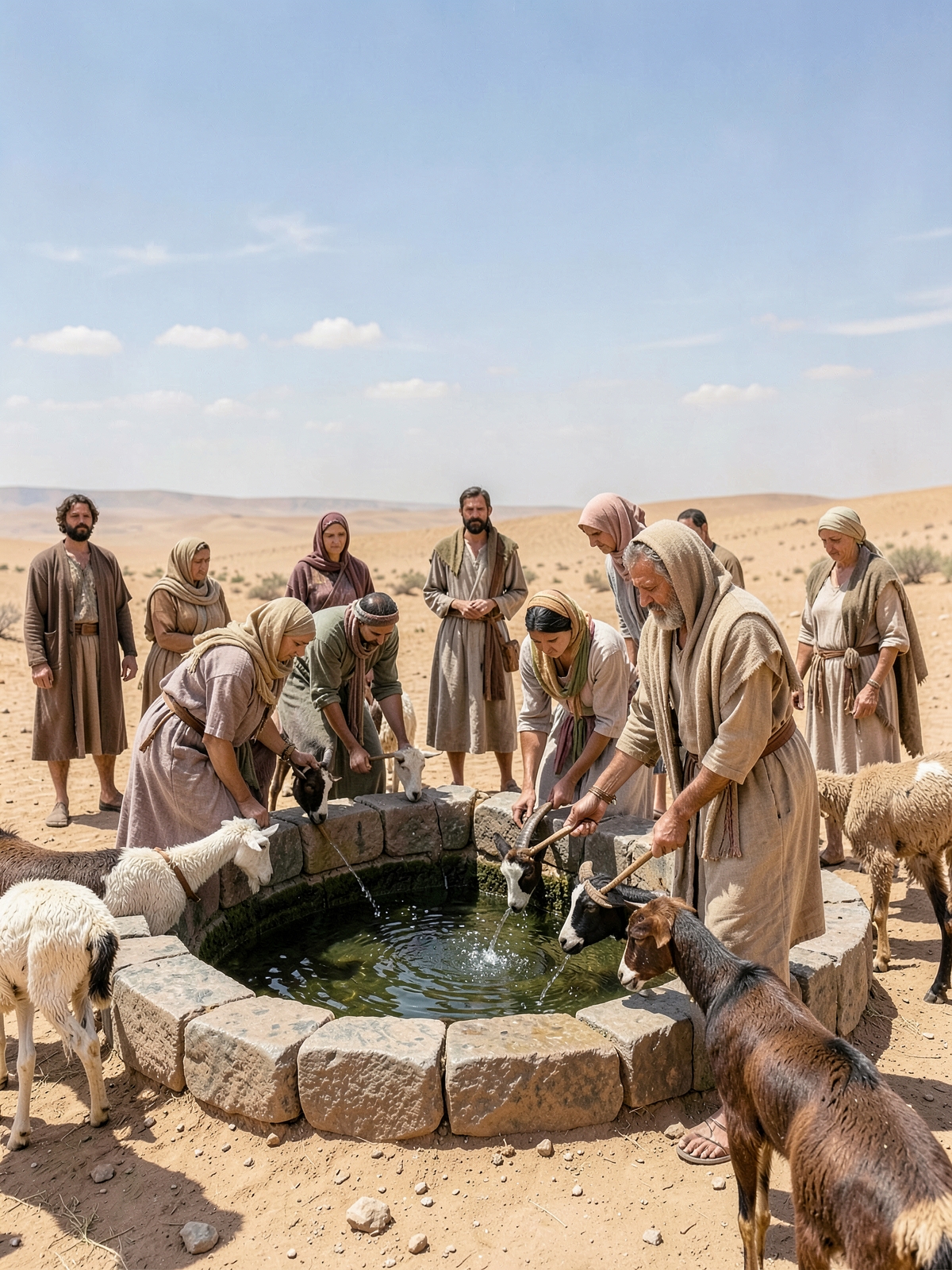Moses begins a new life in Midian — SacraScenes visual interpretation