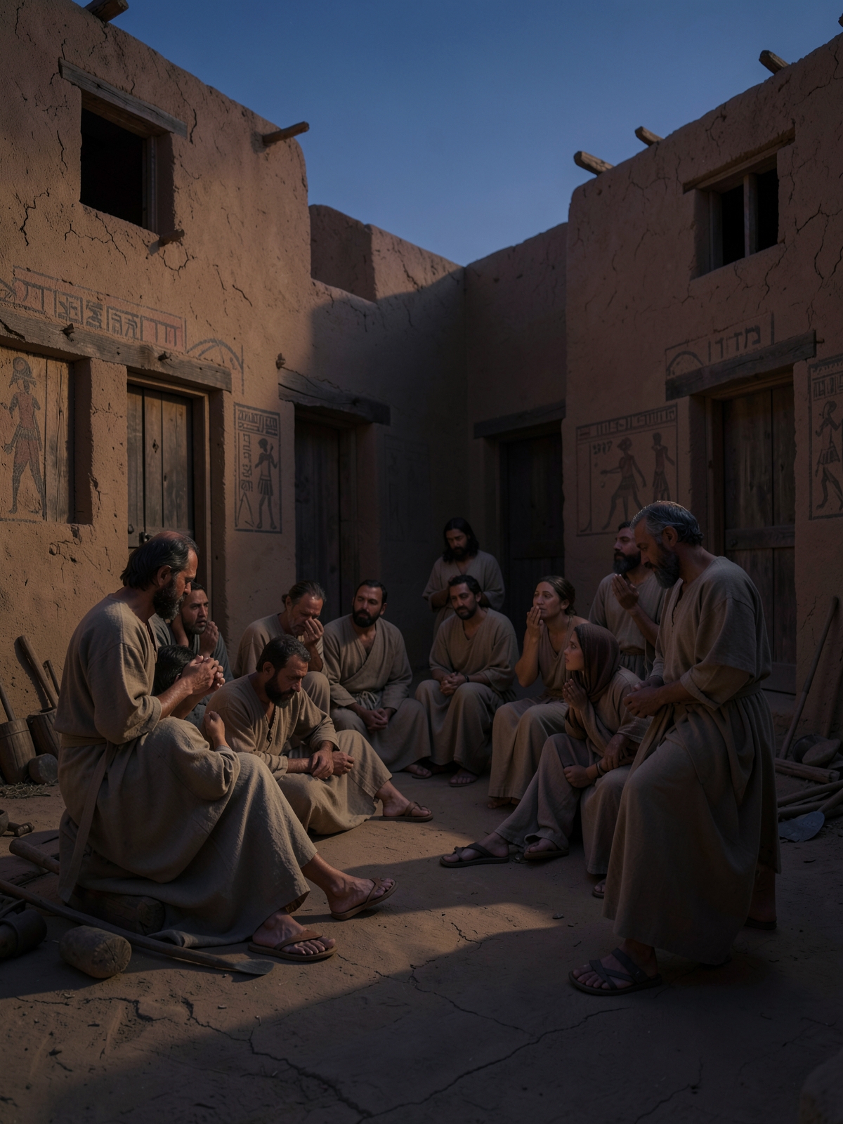 Israel groans under slavery — SacraScenes visual interpretation