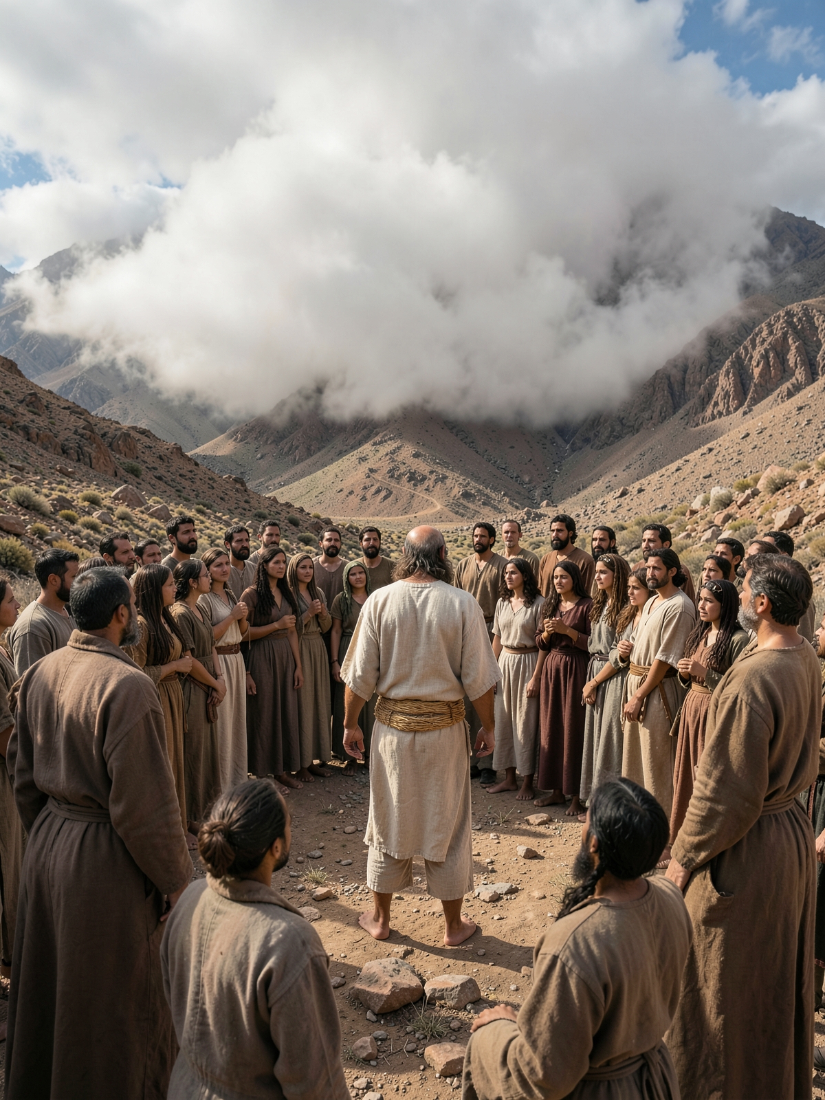The covenant words begin with exclusive worship — SacraScenes visual interpretation