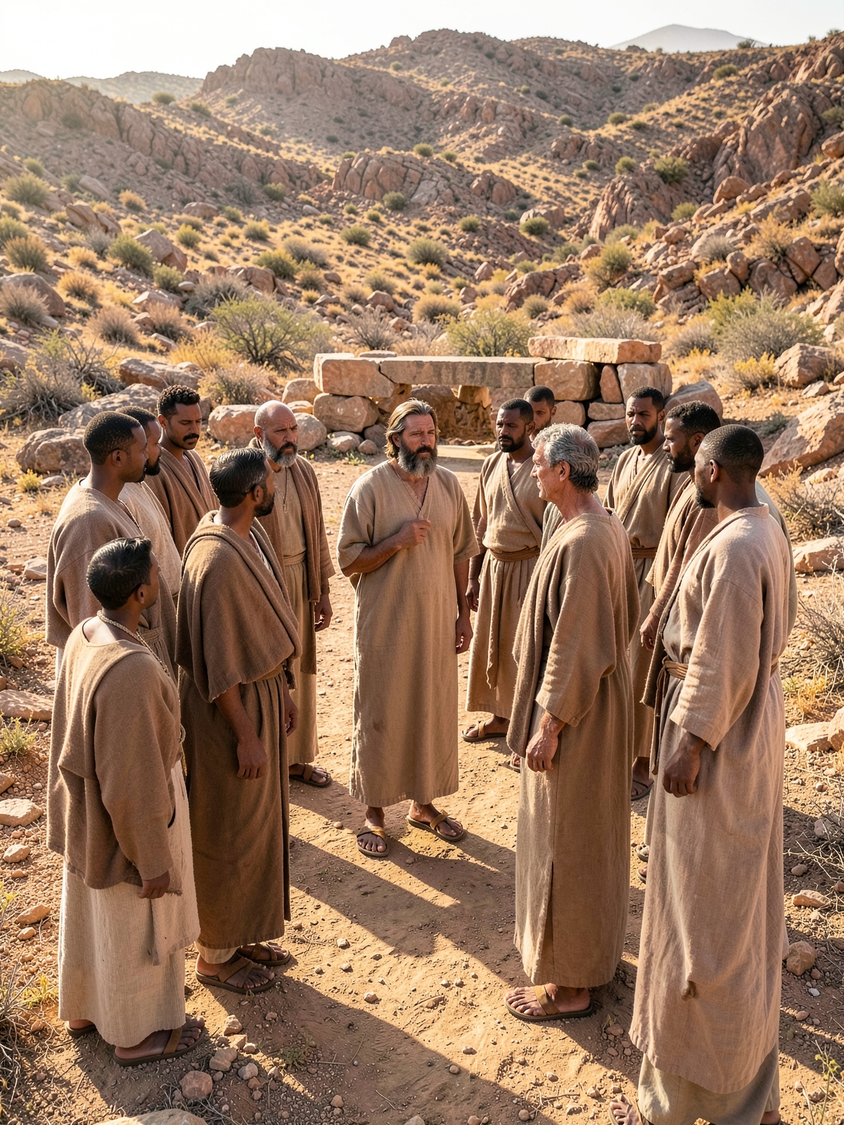 The covenant names difficult moral and worship boundaries — SacraScenes visual interpretation