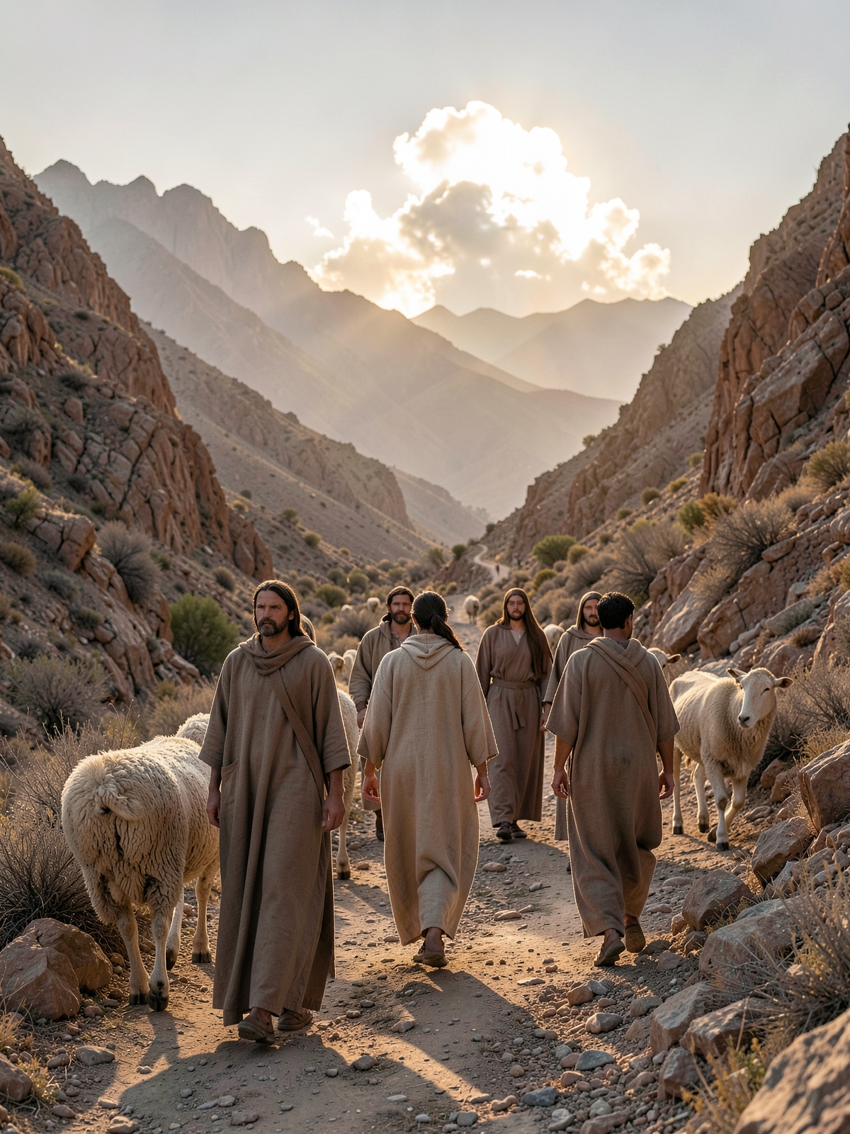 A messenger will guard the road ahead — SacraScenes visual interpretation