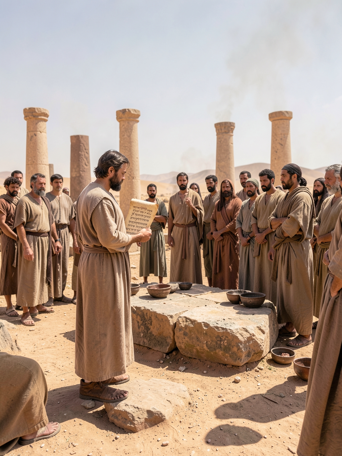 The covenant is written, read and affirmed — SacraScenes visual interpretation