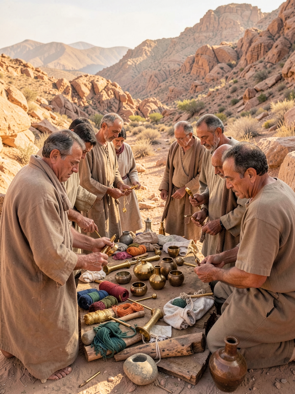 Willing offerings prepare a sanctuary — SacraScenes visual interpretation