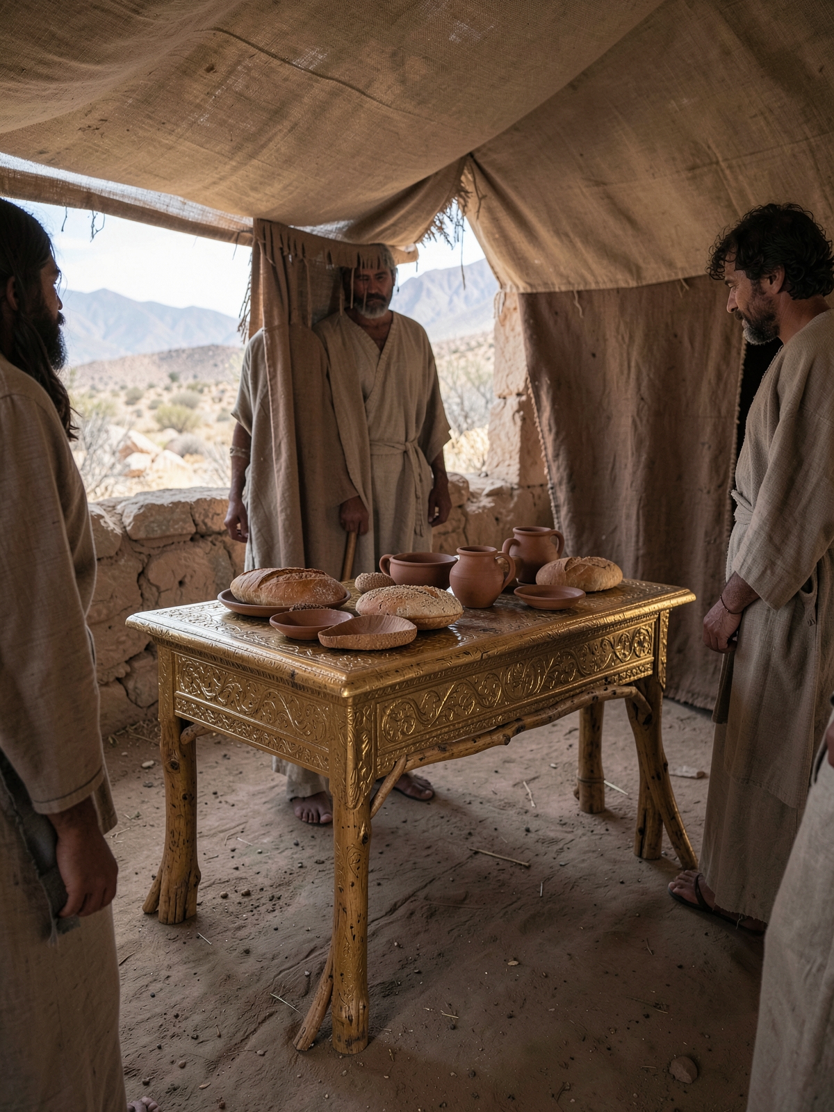 A table is made for the bread of the Presence — SacraScenes visual interpretation