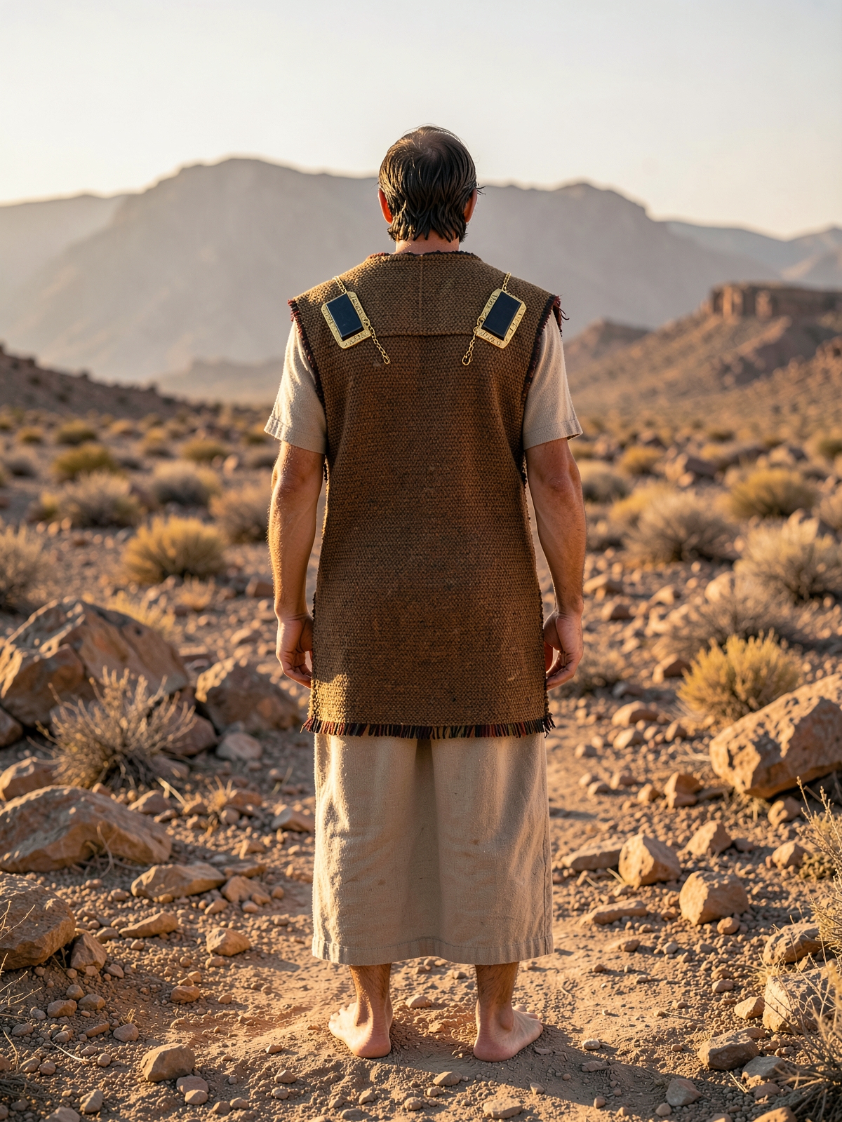 The ephod carries Israel’s names on its shoulders — SacraScenes visual interpretation