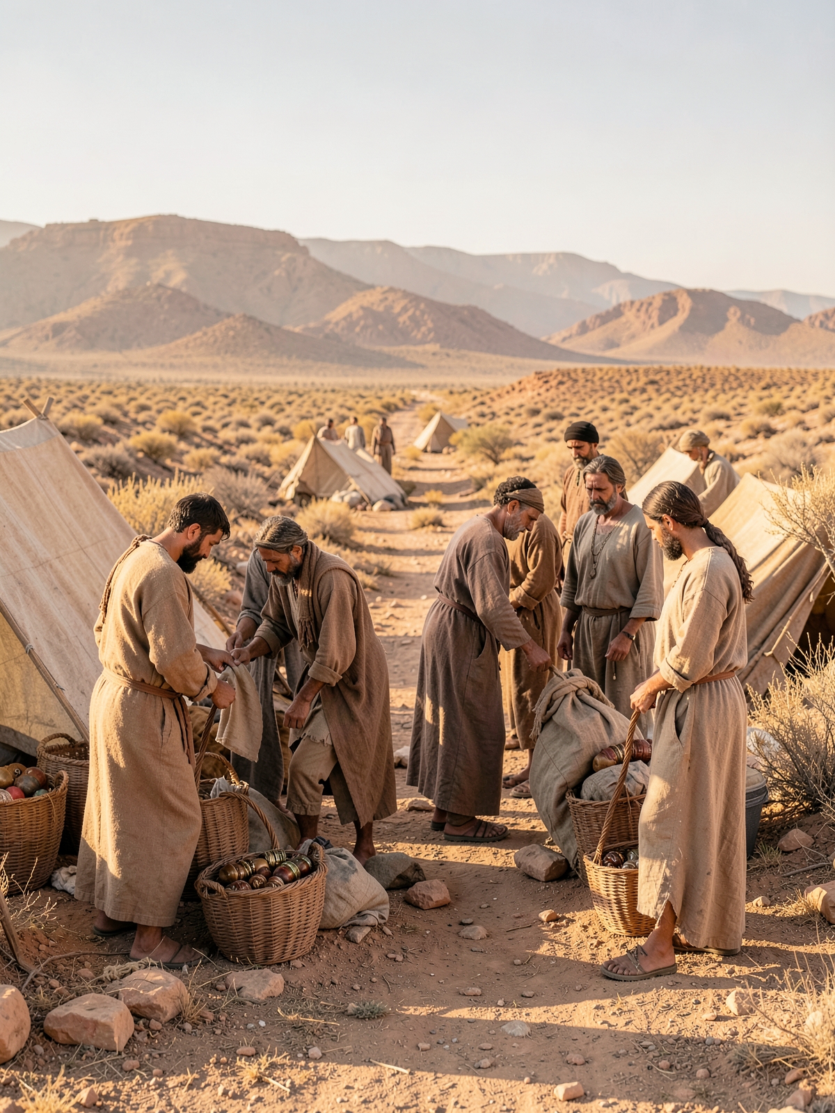 Israel prepares to journey in mourning — SacraScenes visual interpretation
