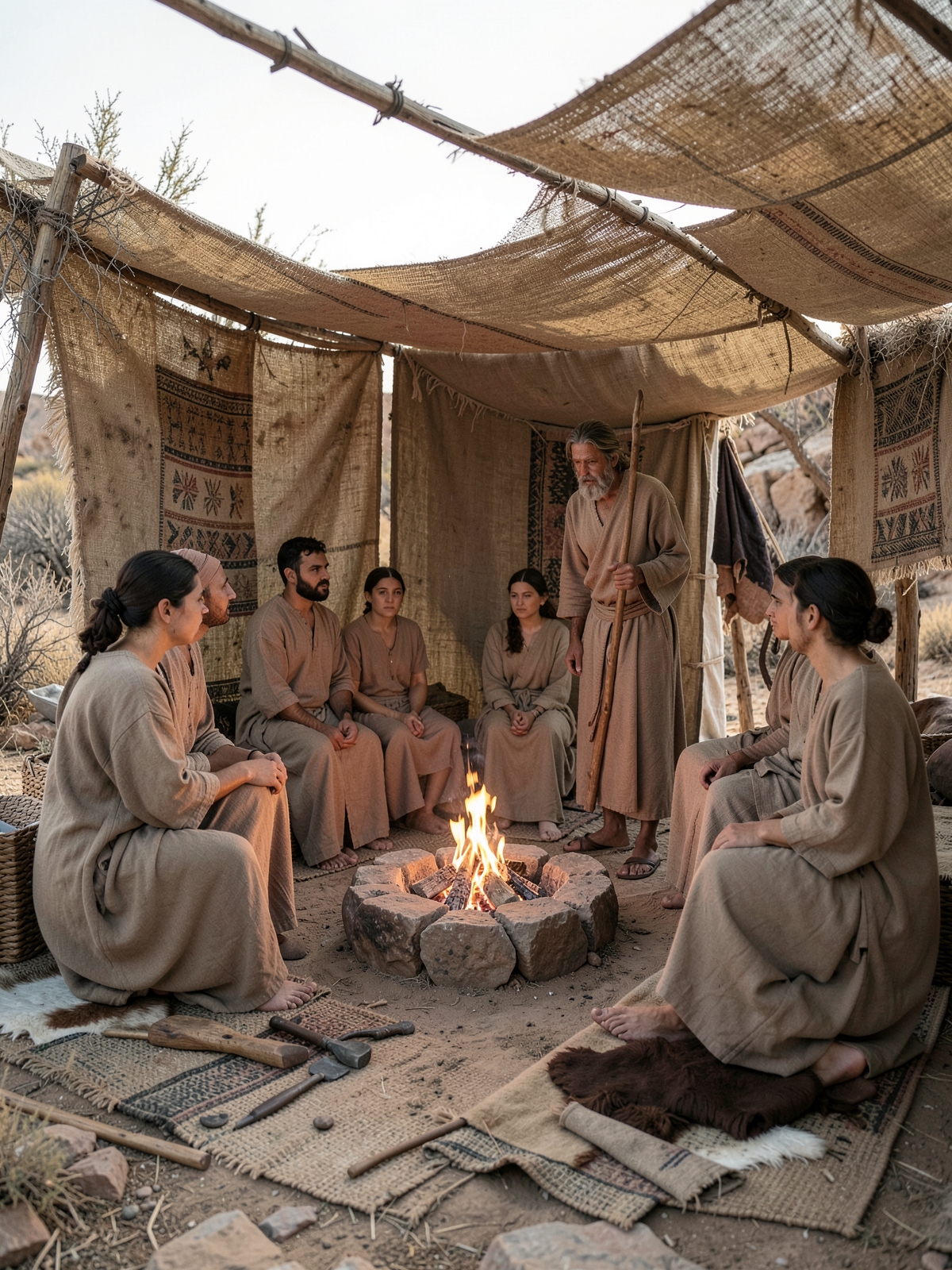 Sabbath comes before construction — SacraScenes visual interpretation