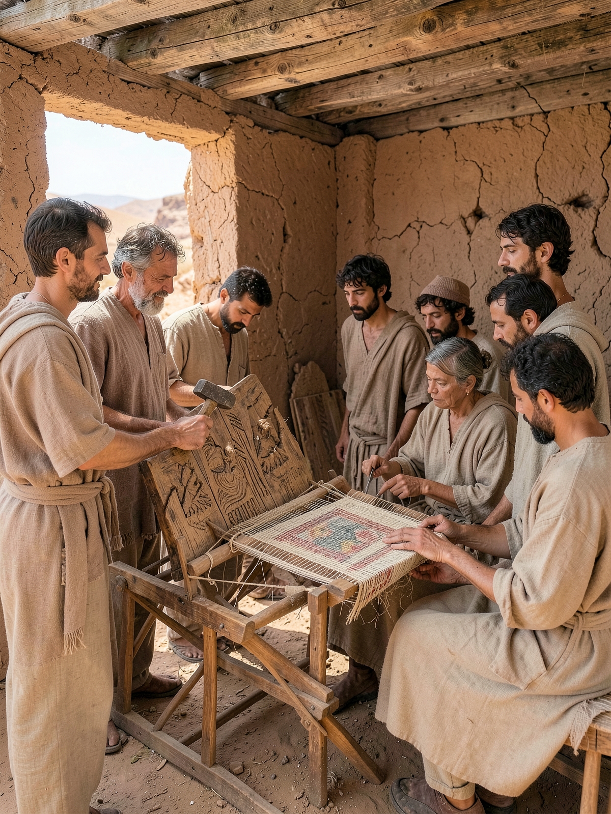 Bezalel and Oholiab are equipped to teach — SacraScenes visual interpretation
