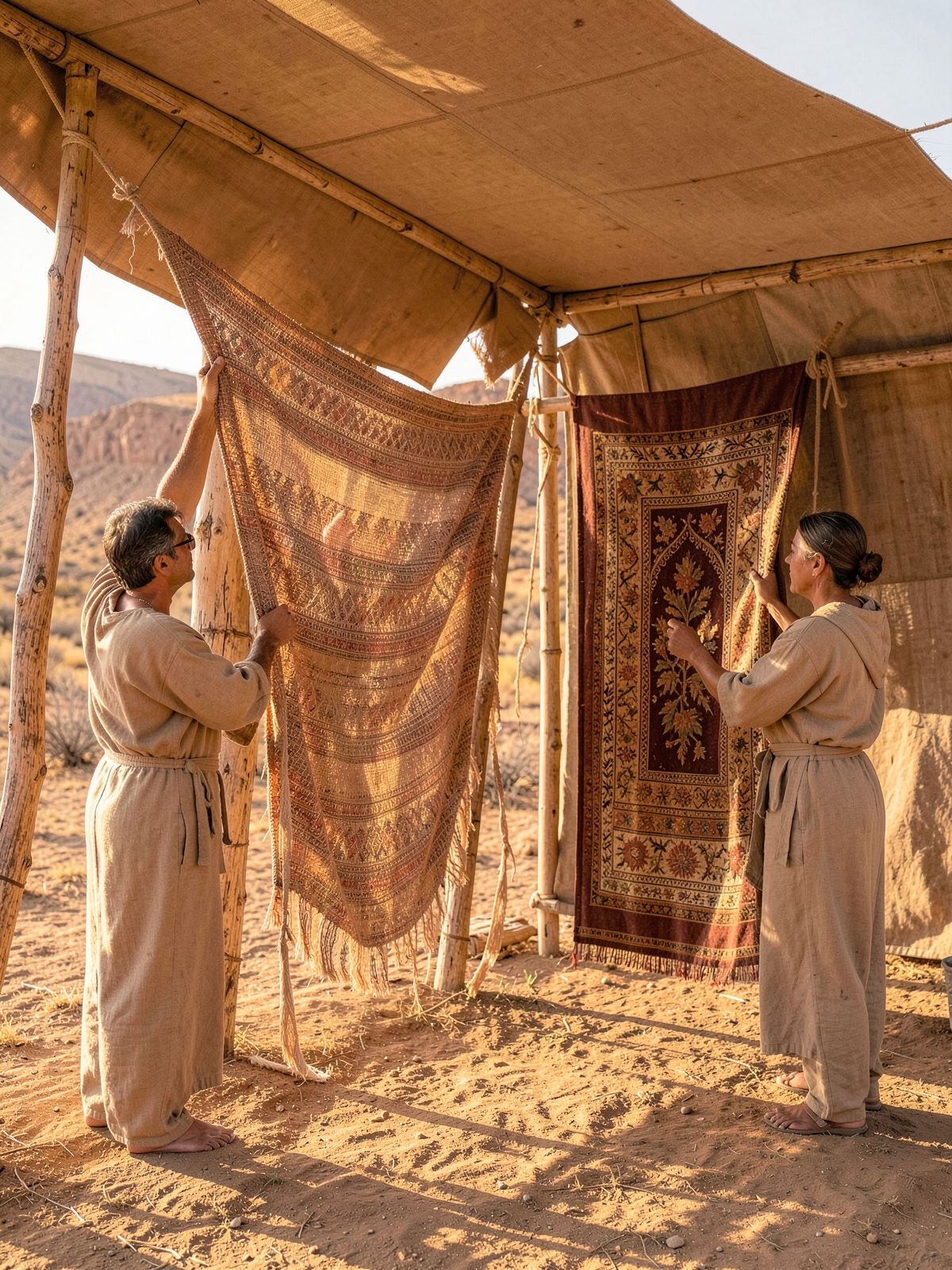 Veils and screens define sacred thresholds — SacraScenes visual interpretation