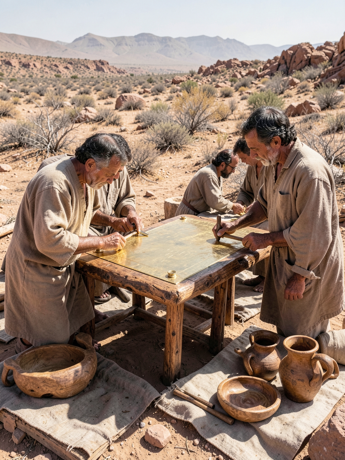 The table and its vessels are made — SacraScenes visual interpretation