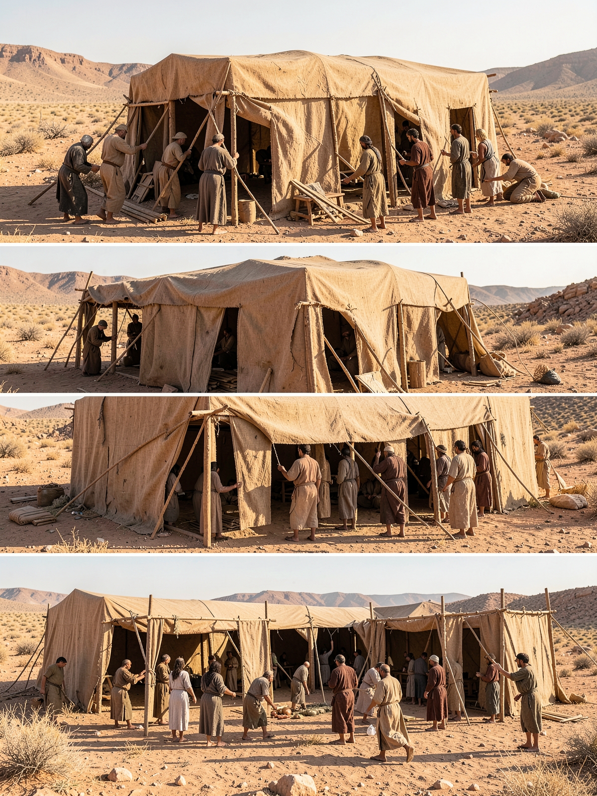 Moses completes the assembly — SacraScenes visual interpretation