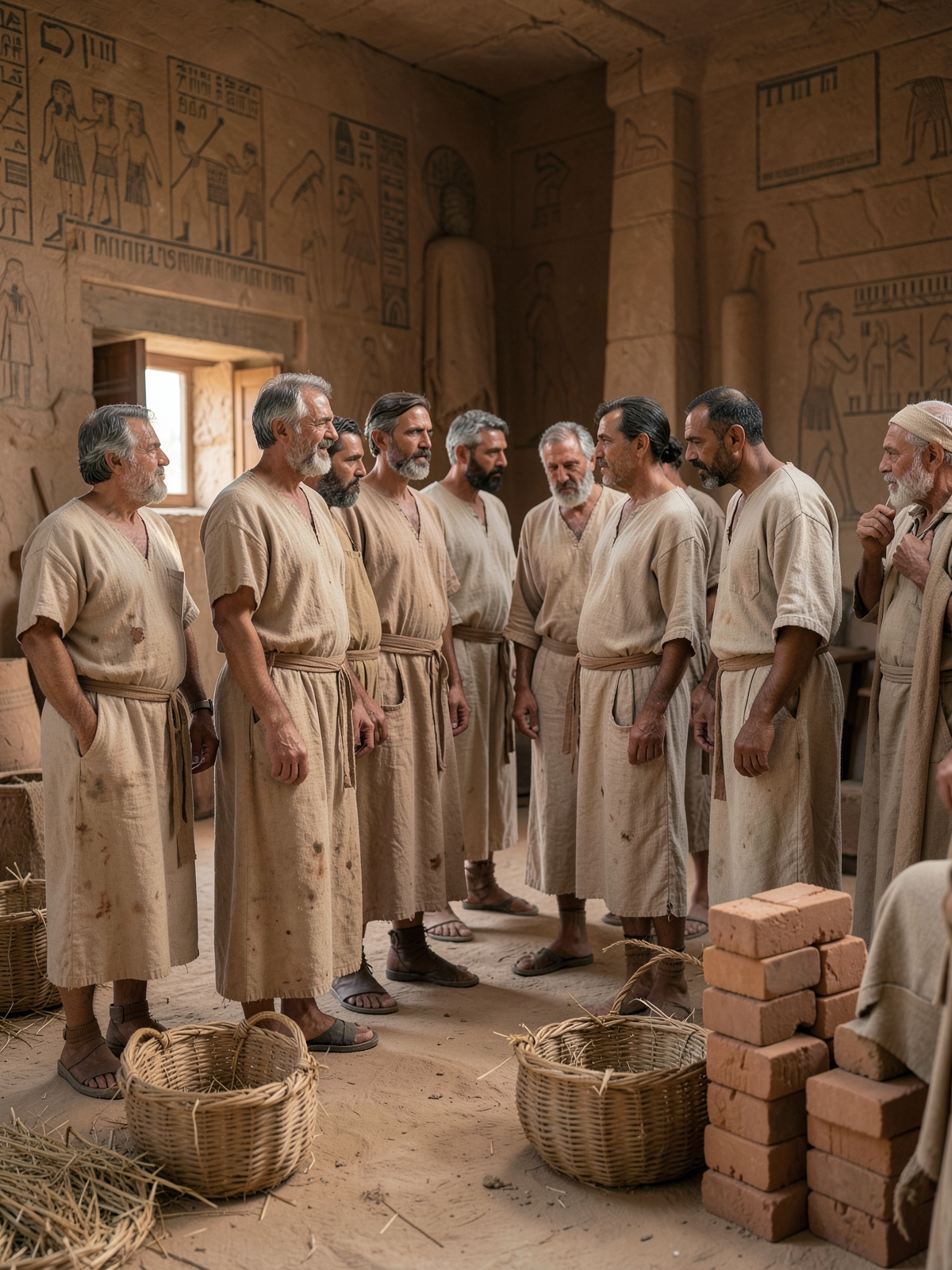 The Hebrew foremen appeal to Pharaoh — SacraScenes visual interpretation