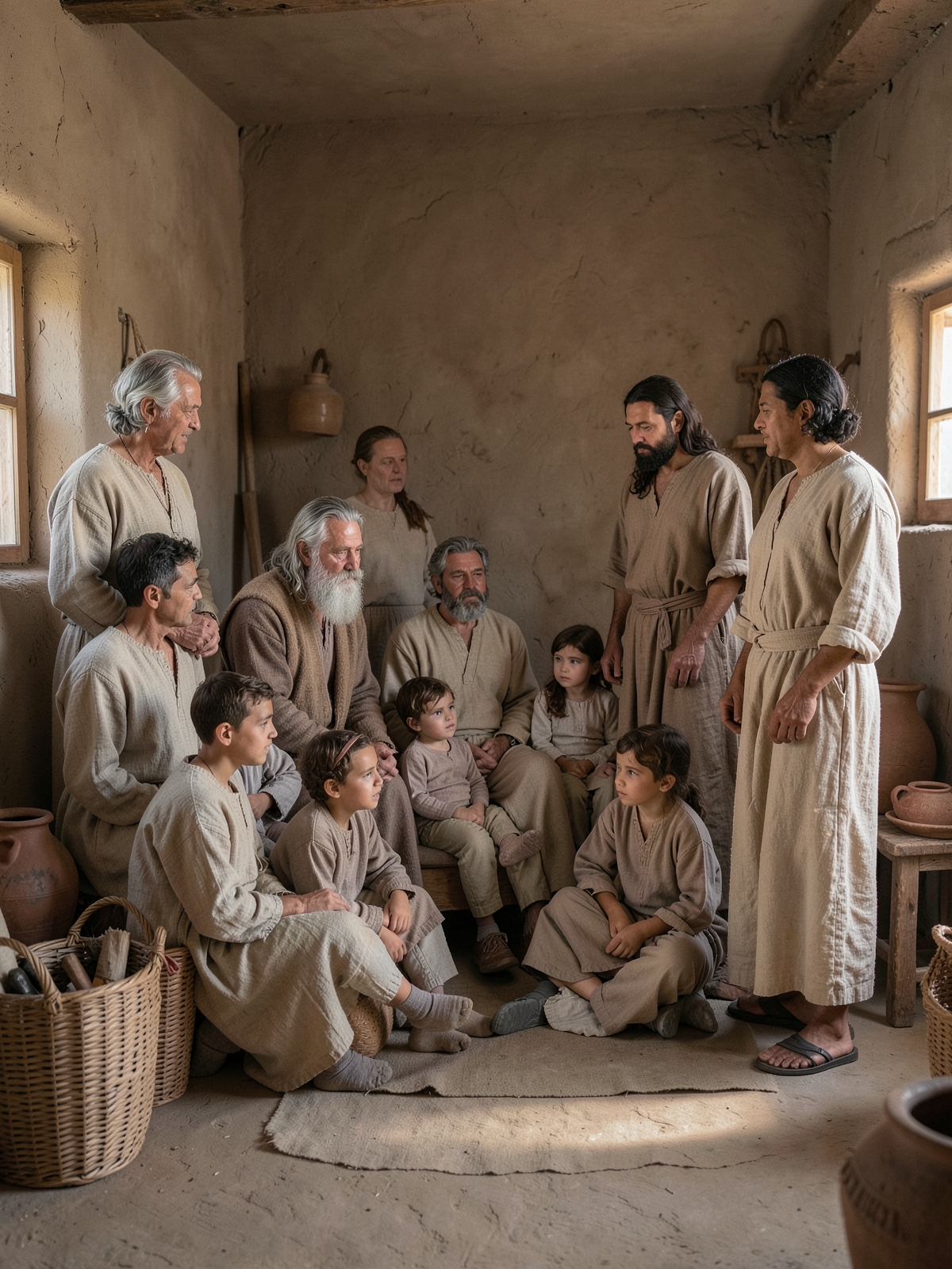 The family line of Aaron and Moses is recorded — SacraScenes visual interpretation