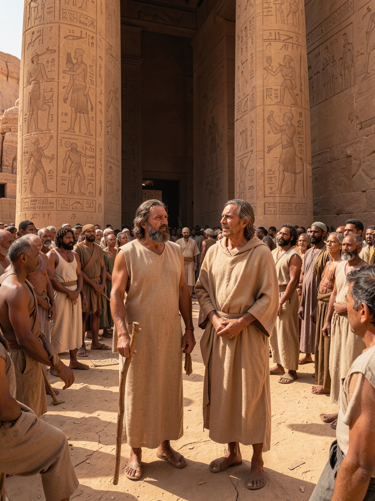 Moses again asks how Pharaoh will listen — SacraScenes visual interpretation