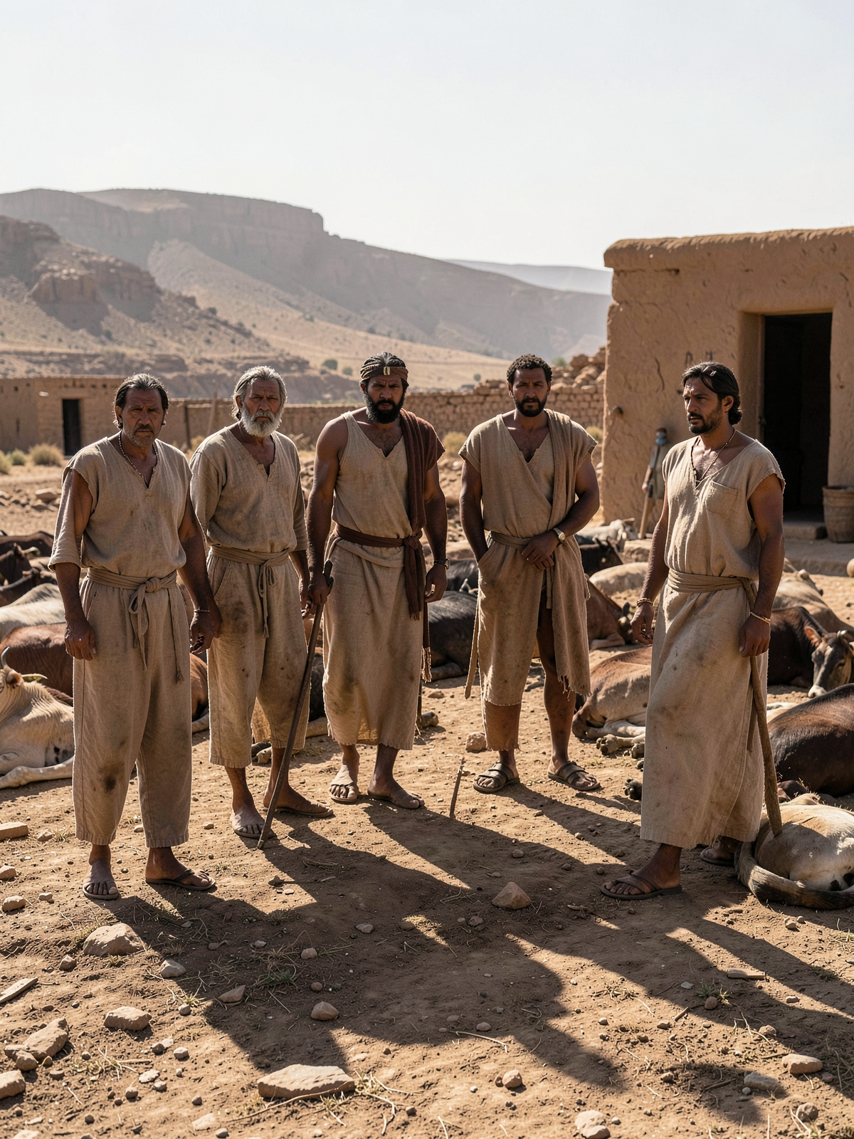 A pestilence strikes Egyptian livestock — SacraScenes visual interpretation