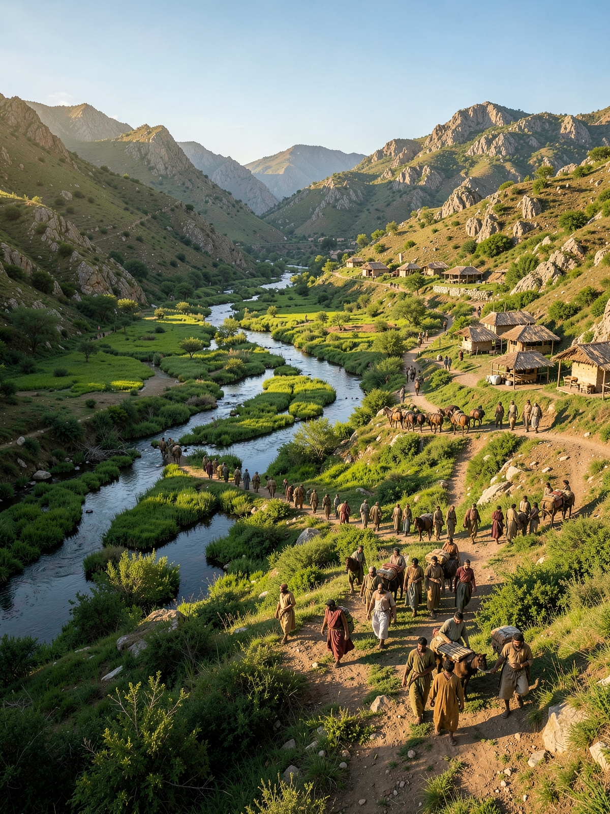 Shem and the nations after the flood — SacraScenes visual interpretation