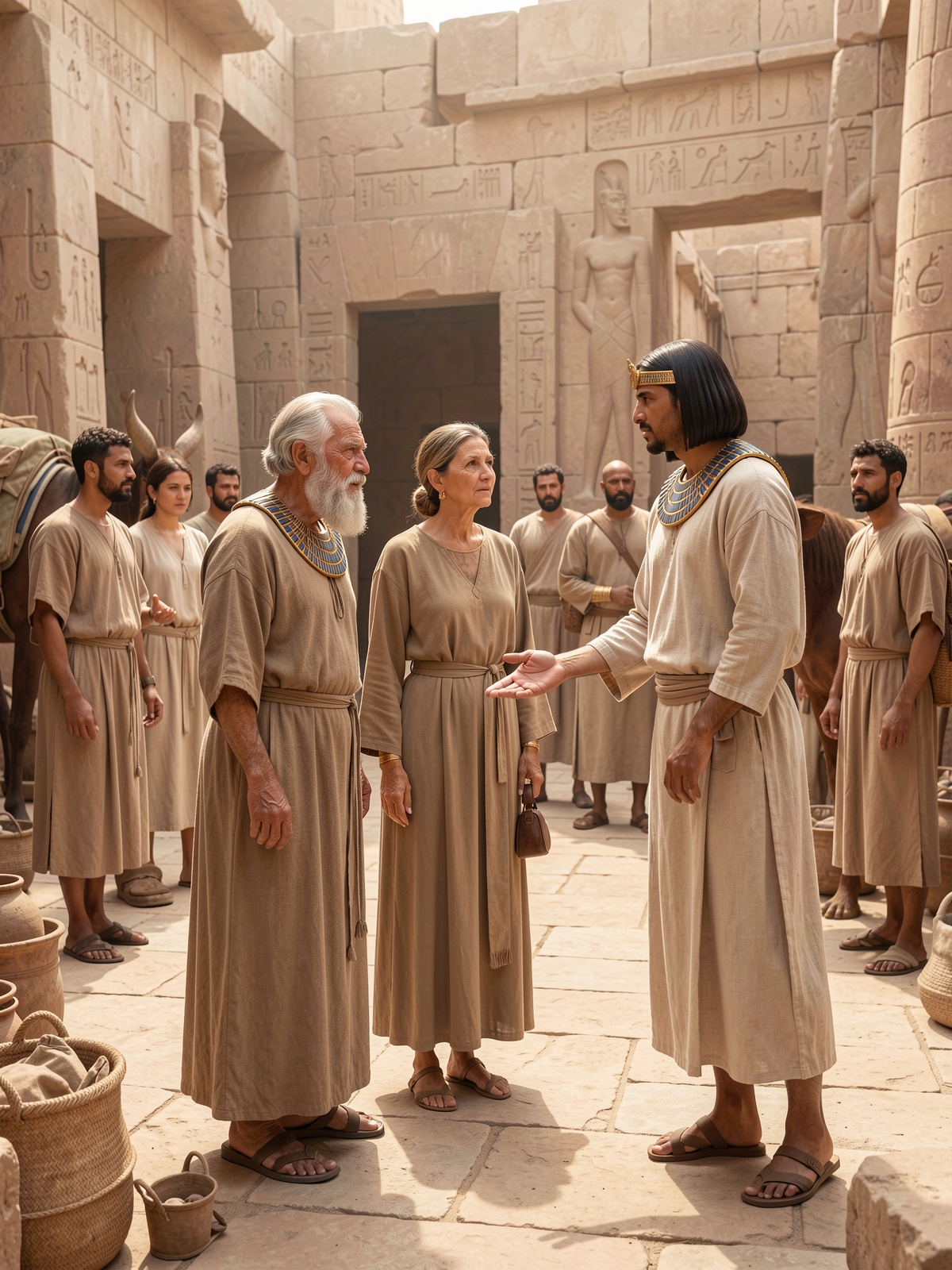 Pharaoh sends Abram away — SacraScenes visual interpretation