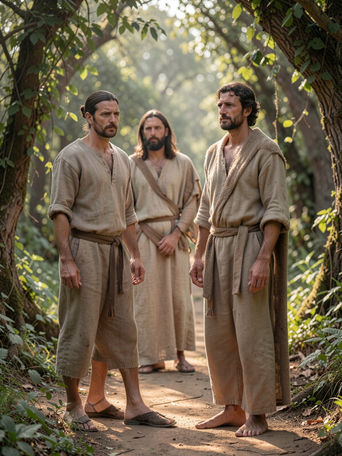 Esau responds to the family tension — SacraScenes visual interpretation