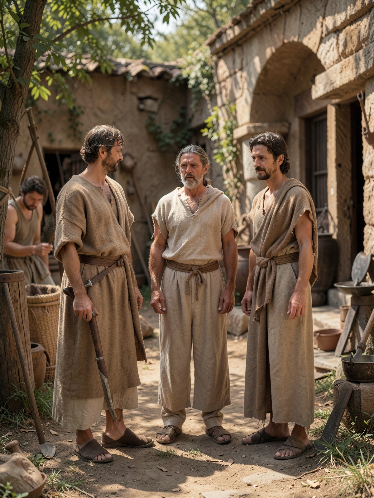 Jacob and Esau embrace — SacraScenes visual interpretation
