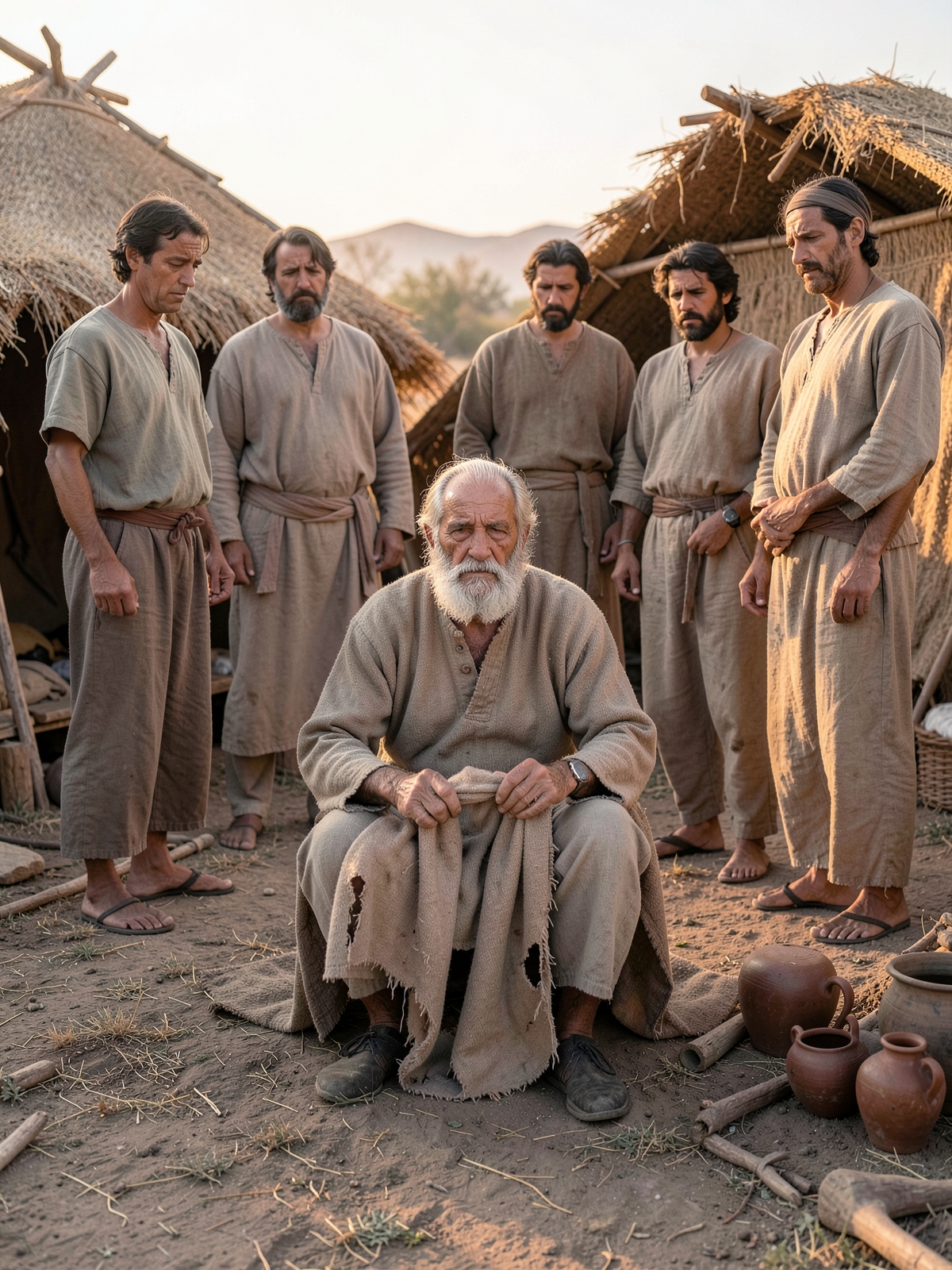 The robe returns without Joseph — SacraScenes visual interpretation