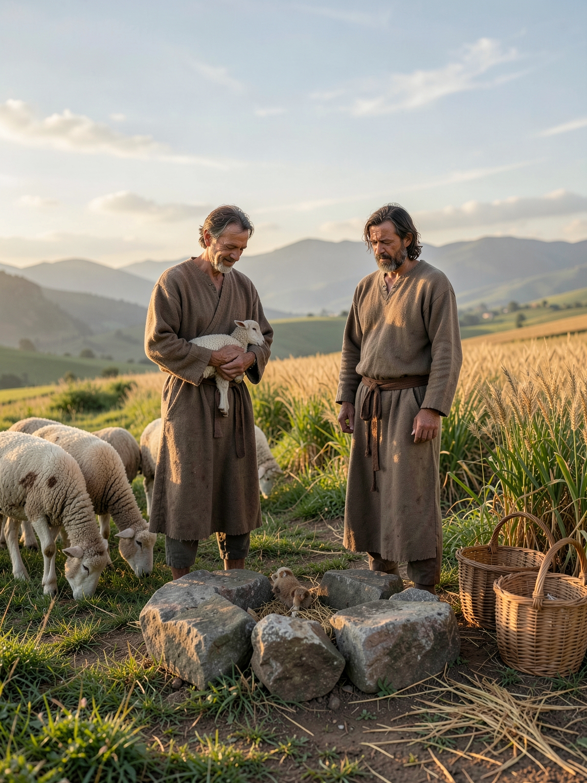 Two brothers, two offerings — SacraScenes visual interpretation