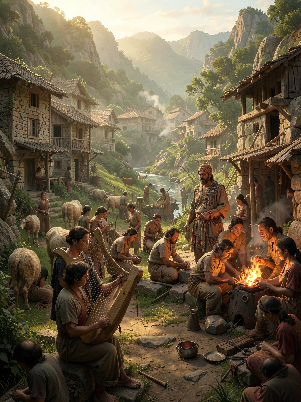 A city, crafts and a violent boast — SacraScenes visual interpretation