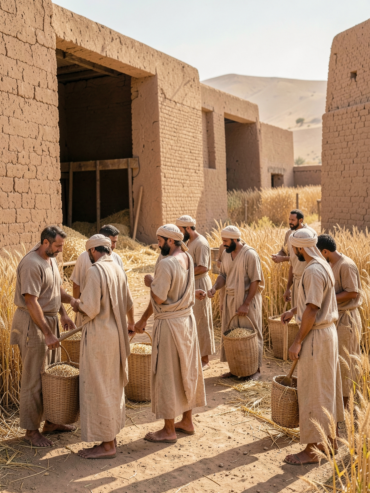 Joseph is placed over Egypt’s grain stores — SacraScenes visual interpretation