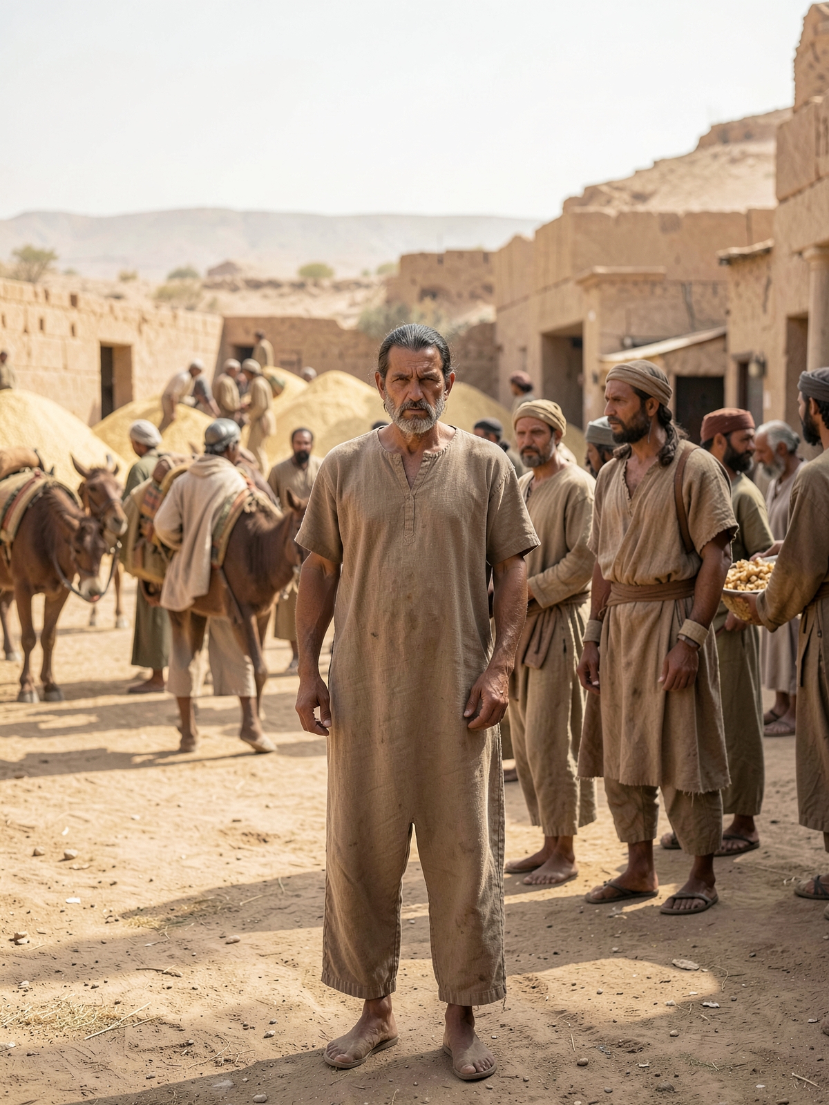 Joseph’s sons are born and famine begins — SacraScenes visual interpretation