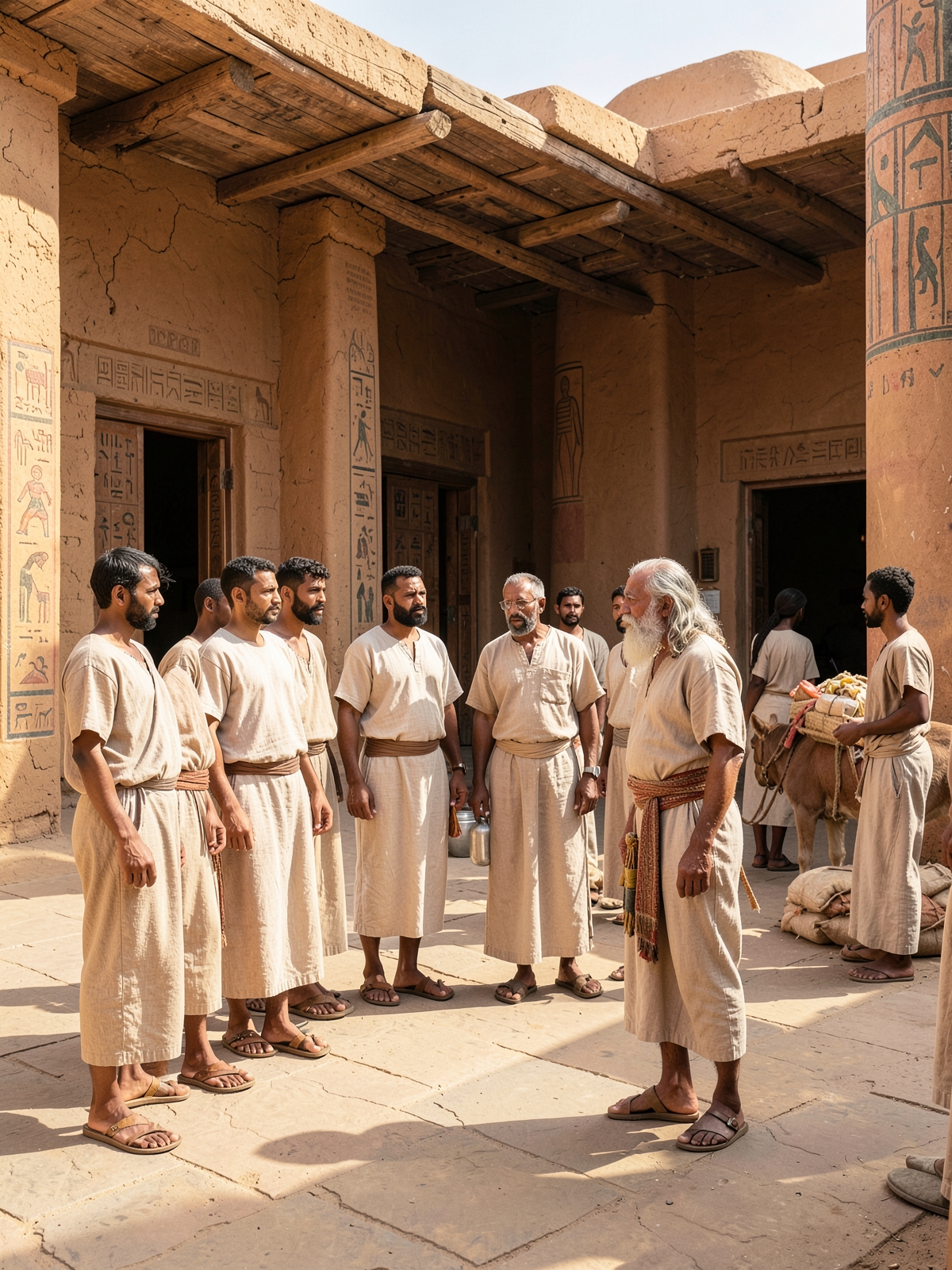 The brothers are brought into Joseph’s house — SacraScenes visual interpretation