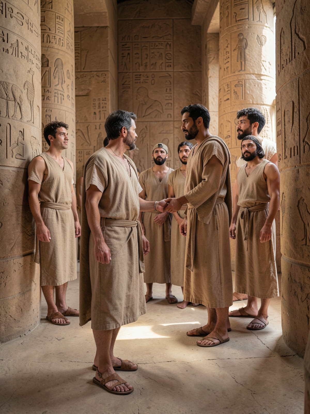 Judah offers himself in Benjamin’s place — SacraScenes visual interpretation