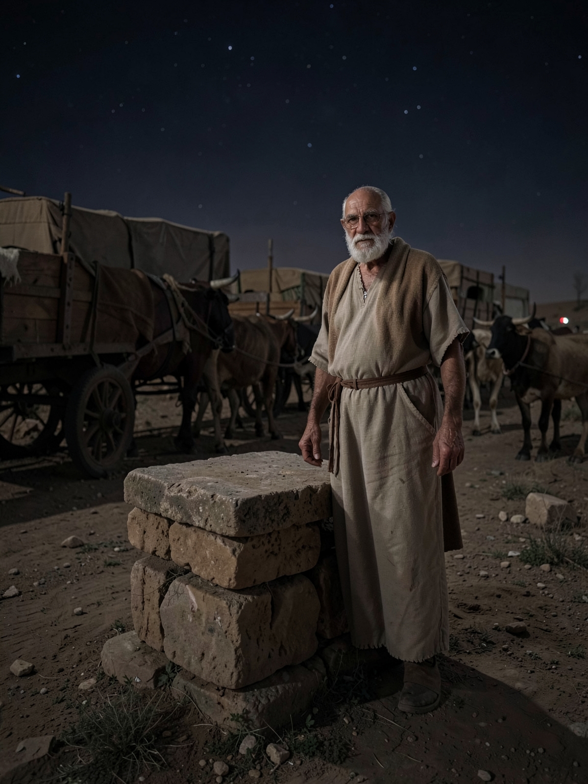 Jacob sets out and is reassured at Beersheba — SacraScenes visual interpretation