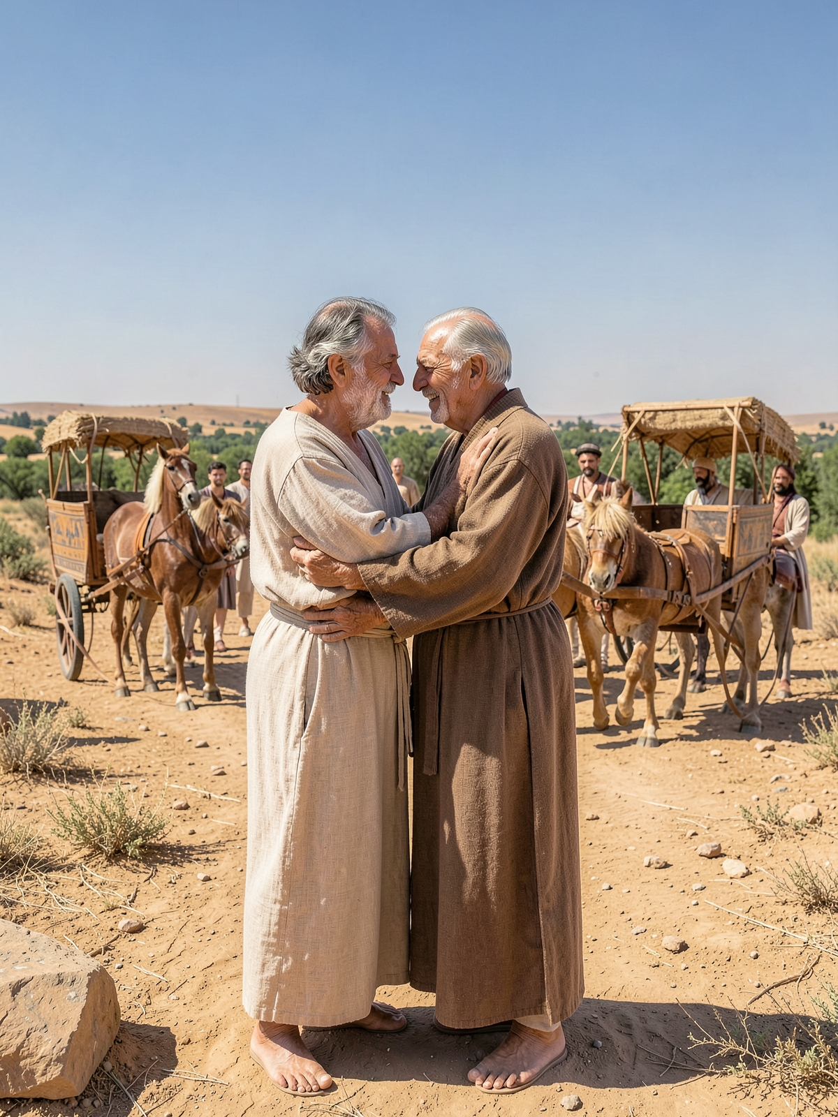 Judah goes ahead and Joseph meets Jacob — SacraScenes visual interpretation