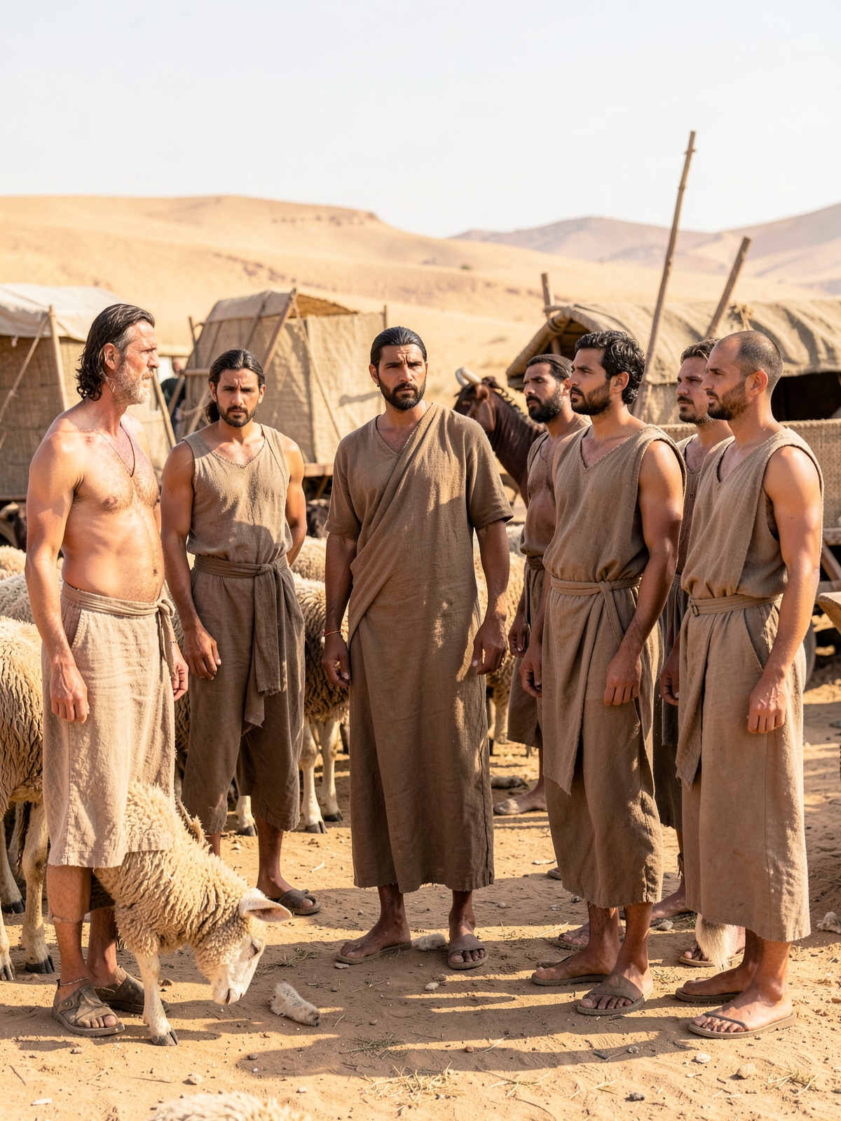 Joseph prepares his family to speak with Pharaoh — SacraScenes visual interpretation