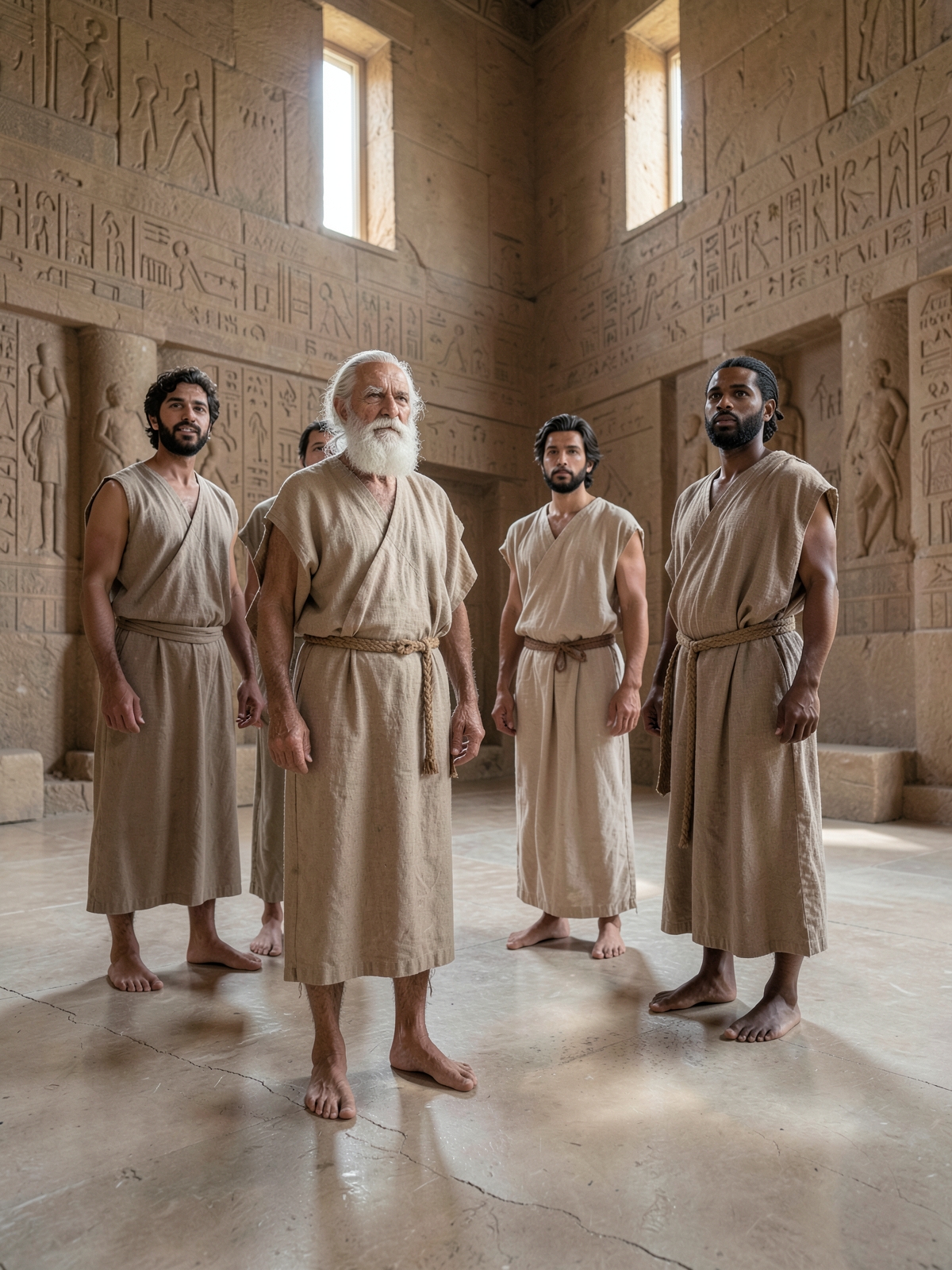 Joseph presents his family and settles them in Goshen — SacraScenes visual interpretation