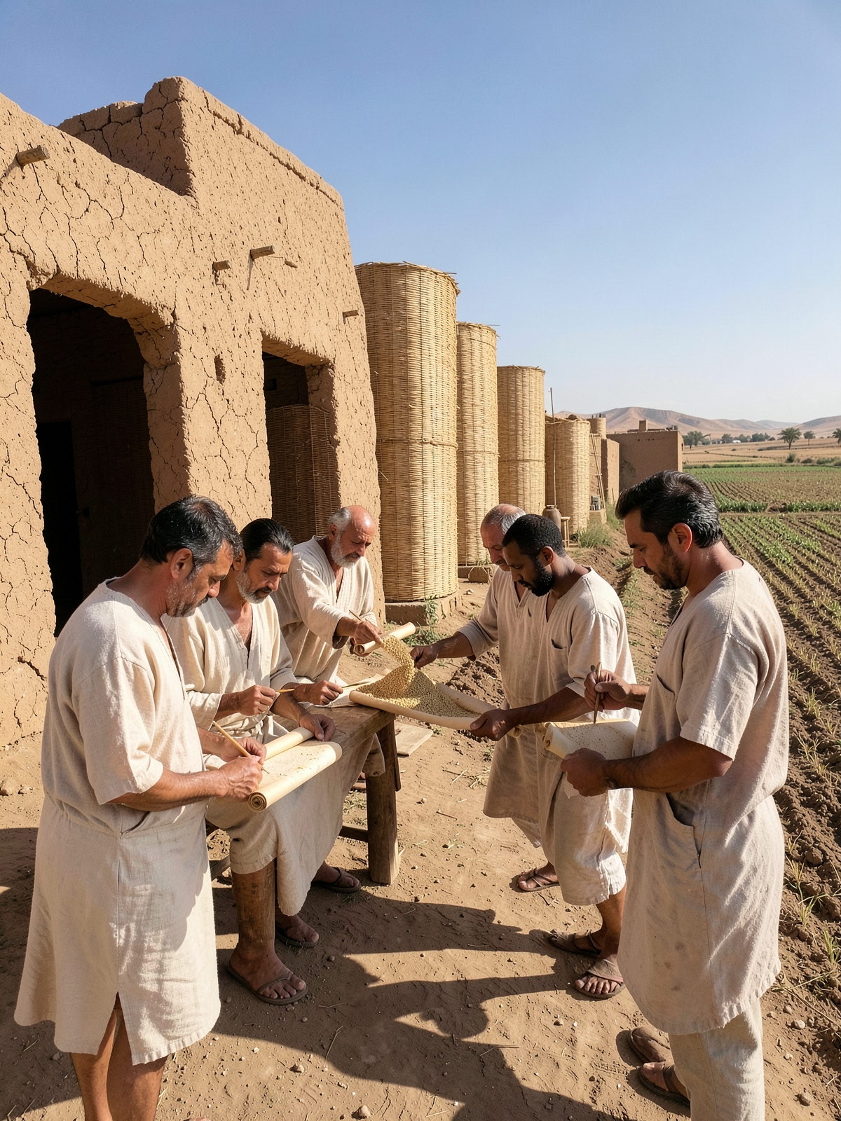 Land is transferred and seed is distributed — SacraScenes visual interpretation