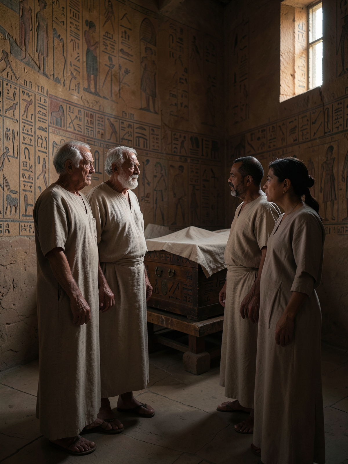 Joseph dies trusting in the promised return — SacraScenes visual interpretation