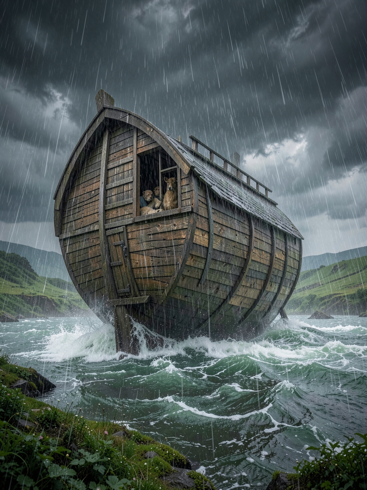 The flood begins — SacraScenes visual interpretation