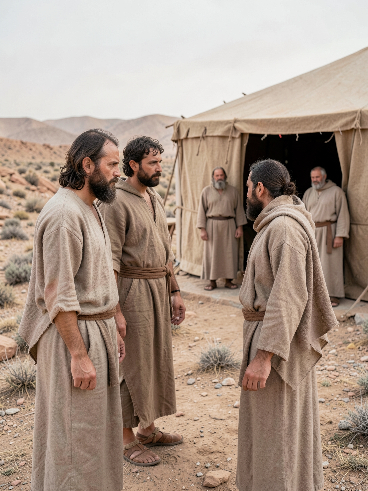 The family faces loss while priestly service continues — SacraScenes visual interpretation