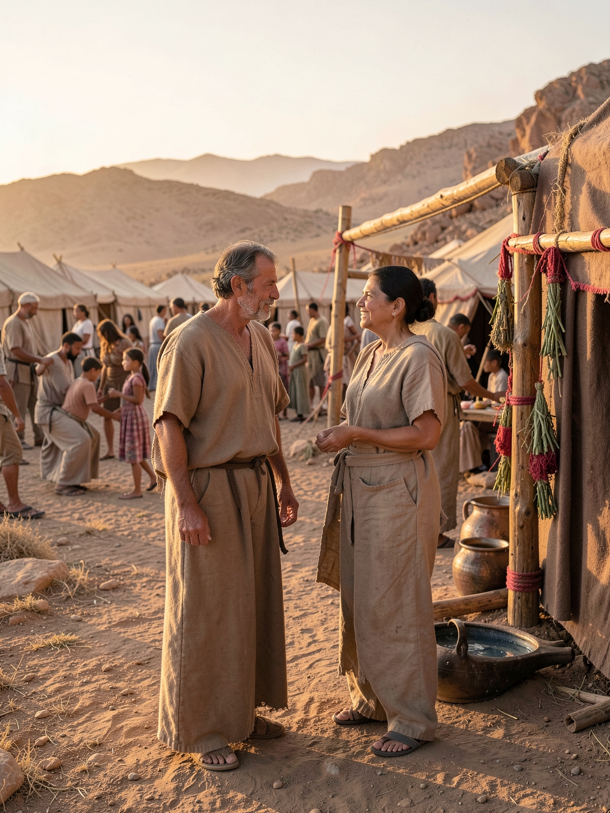 A healed person begins the return to community — SacraScenes visual interpretation