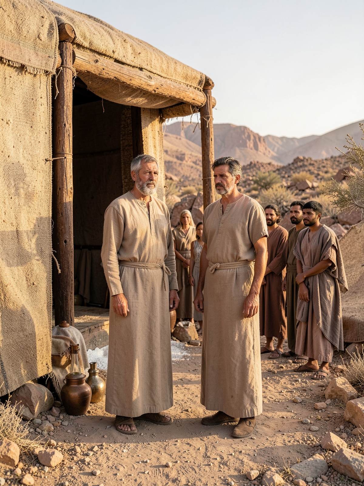 Restoration reaches the sanctuary on the eighth day — SacraScenes visual interpretation