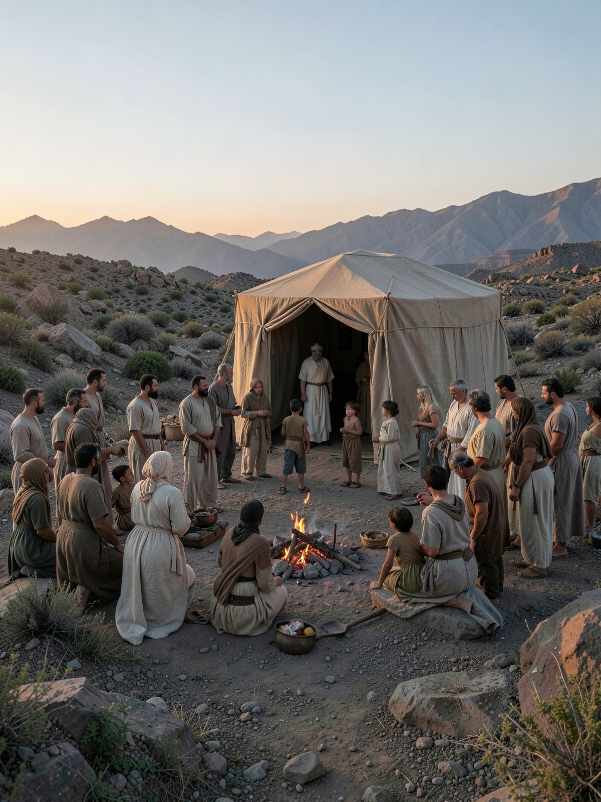 The day becomes an annual Sabbath of solemn rest — SacraScenes visual interpretation