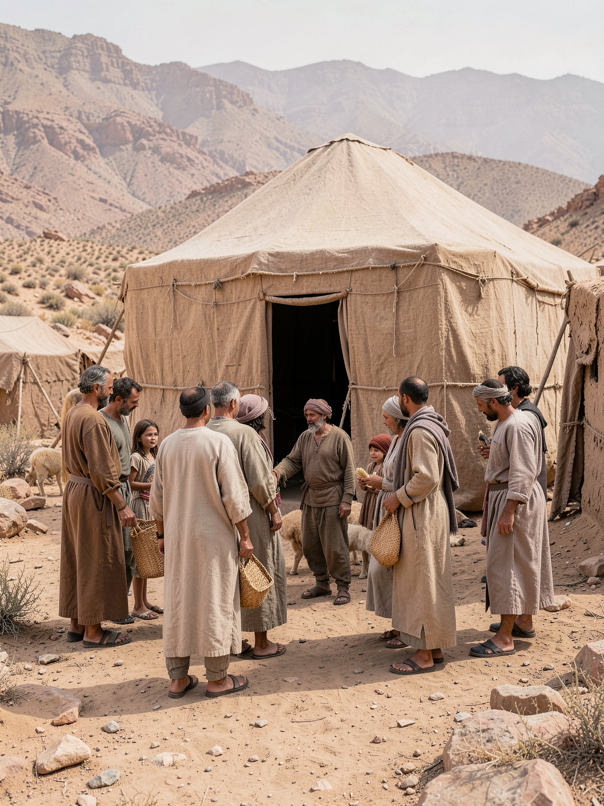 Resident foreigners share the sanctuary boundary — SacraScenes visual interpretation