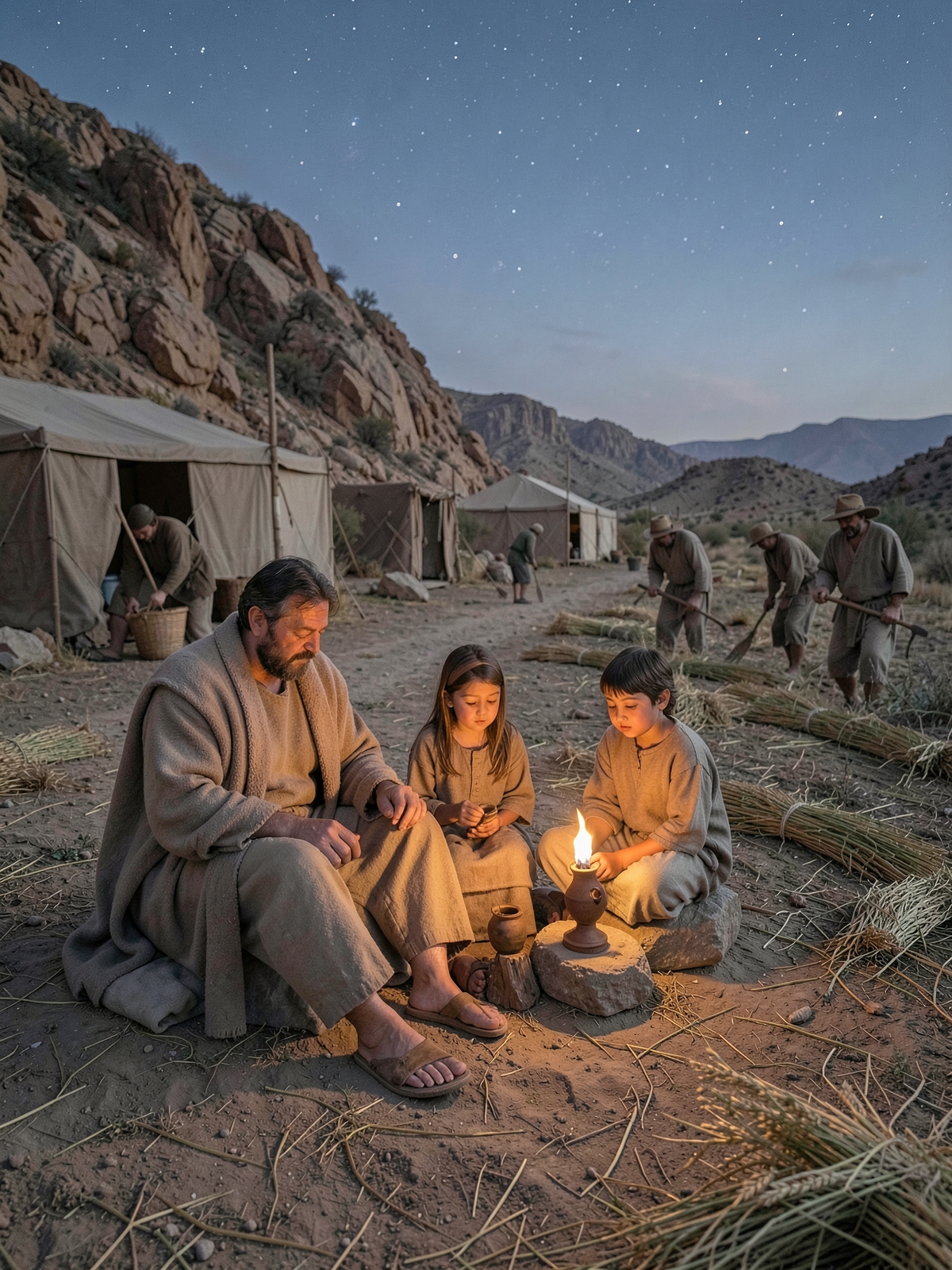 Reverence and generous harvest edges open the chapter — SacraScenes visual interpretation