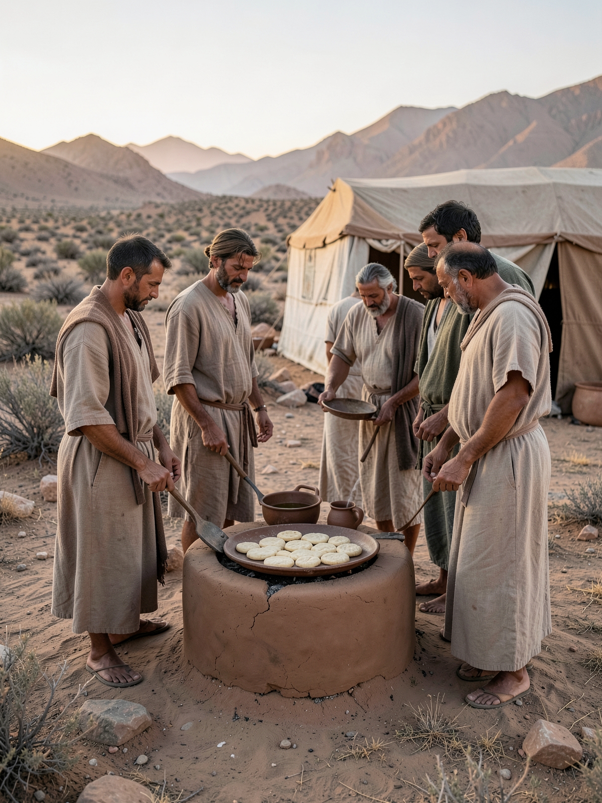 Grain offerings may be baked or cooked — SacraScenes visual interpretation