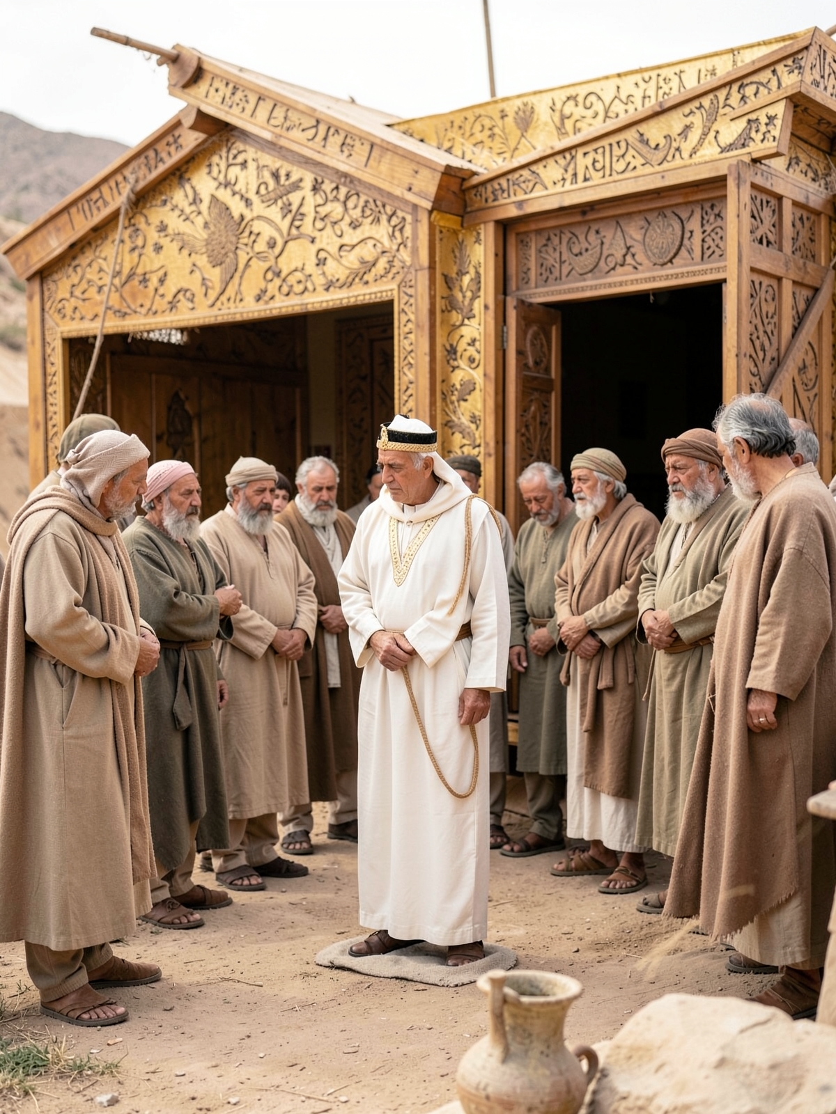 The high priest keeps an even stricter sanctuary boundary — SacraScenes visual interpretation
