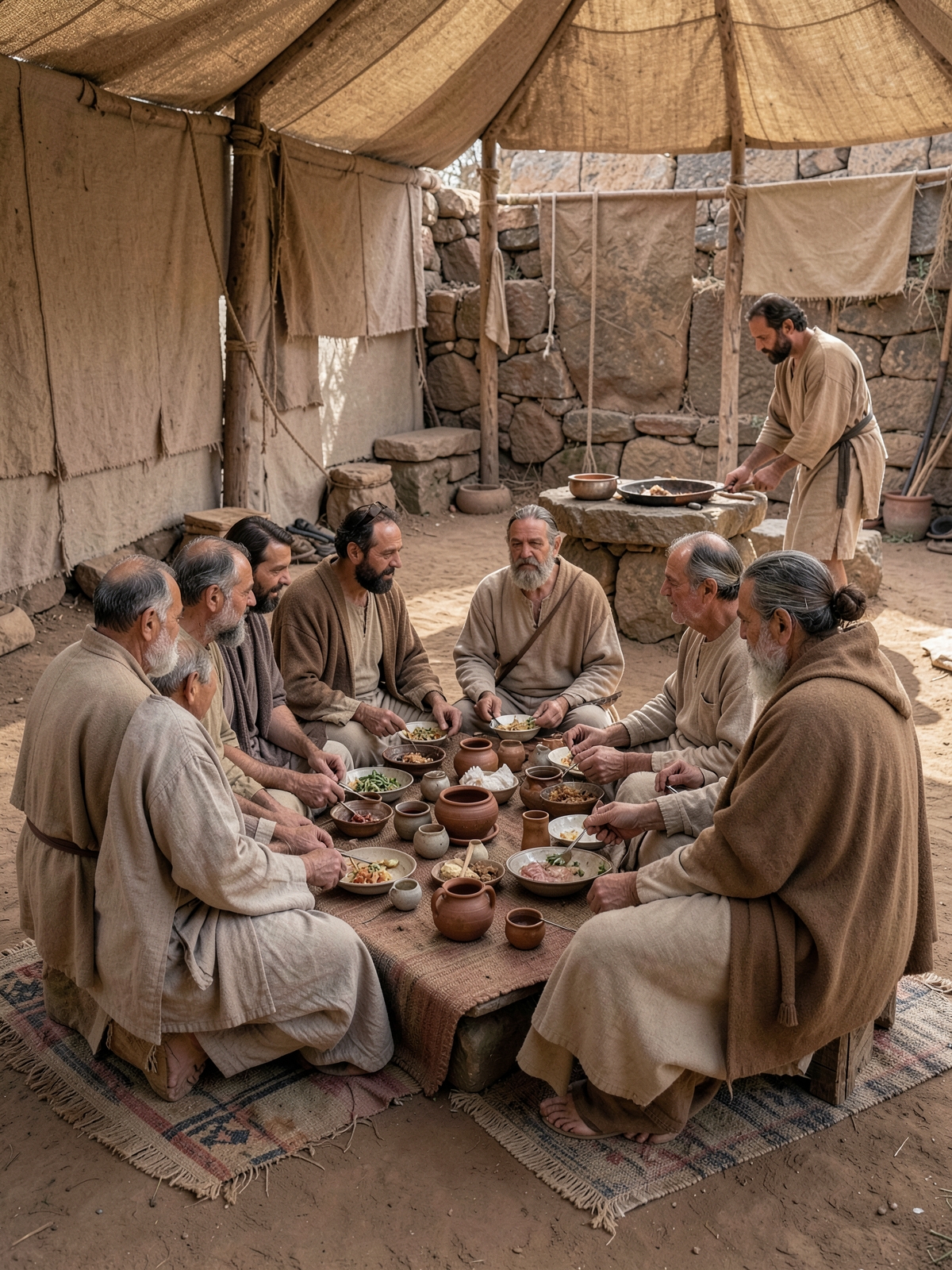 Priestly belonging and altar service are distinguished — SacraScenes visual interpretation